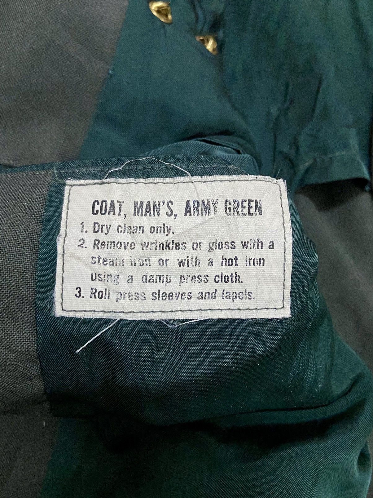 Vintage VINTAGE DLA US MILITARY COAT. Size 38L - 12 Thumbnail