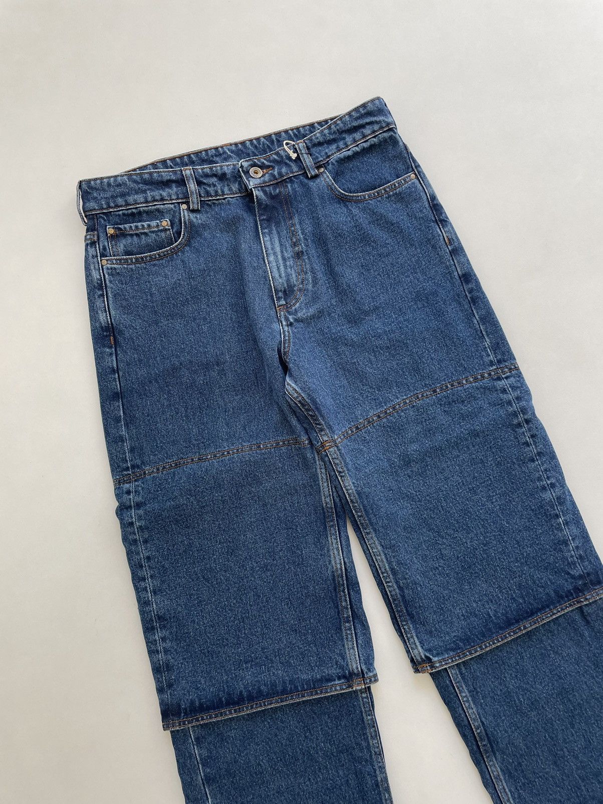 Y/Project Triple Layer Washed Blue Denim Jeans Size US 32 / EU 48 - 11 Thumbnail