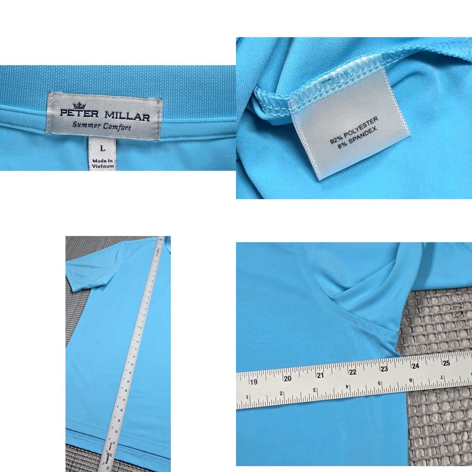 Peter Millar Peter Millar Summer Comfort Polo Men L Blue Dean Prim Big Swing Size US L / EU 52-54 / 3 - 8 Thumbnail