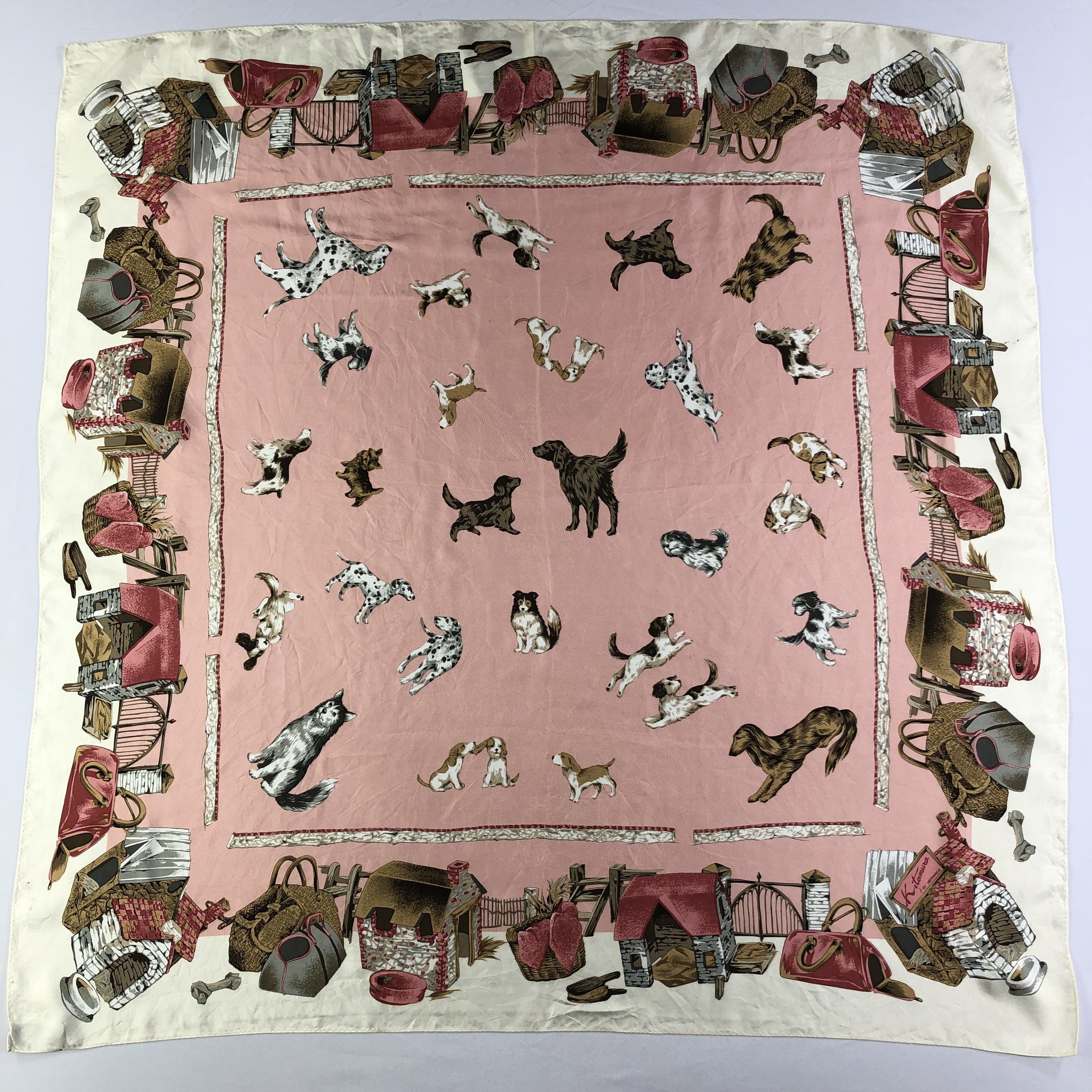 Vintage Vintage Silk Scarf Size ONE SIZE - 2 Thumbnail