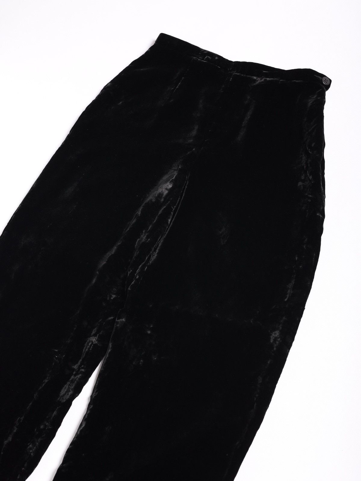 Giorgio Armani Giorgio Armani Vintage Velour Soft Pants Trousers Black Size 27" / US 4 / IT 40 - 3 Thumbnail