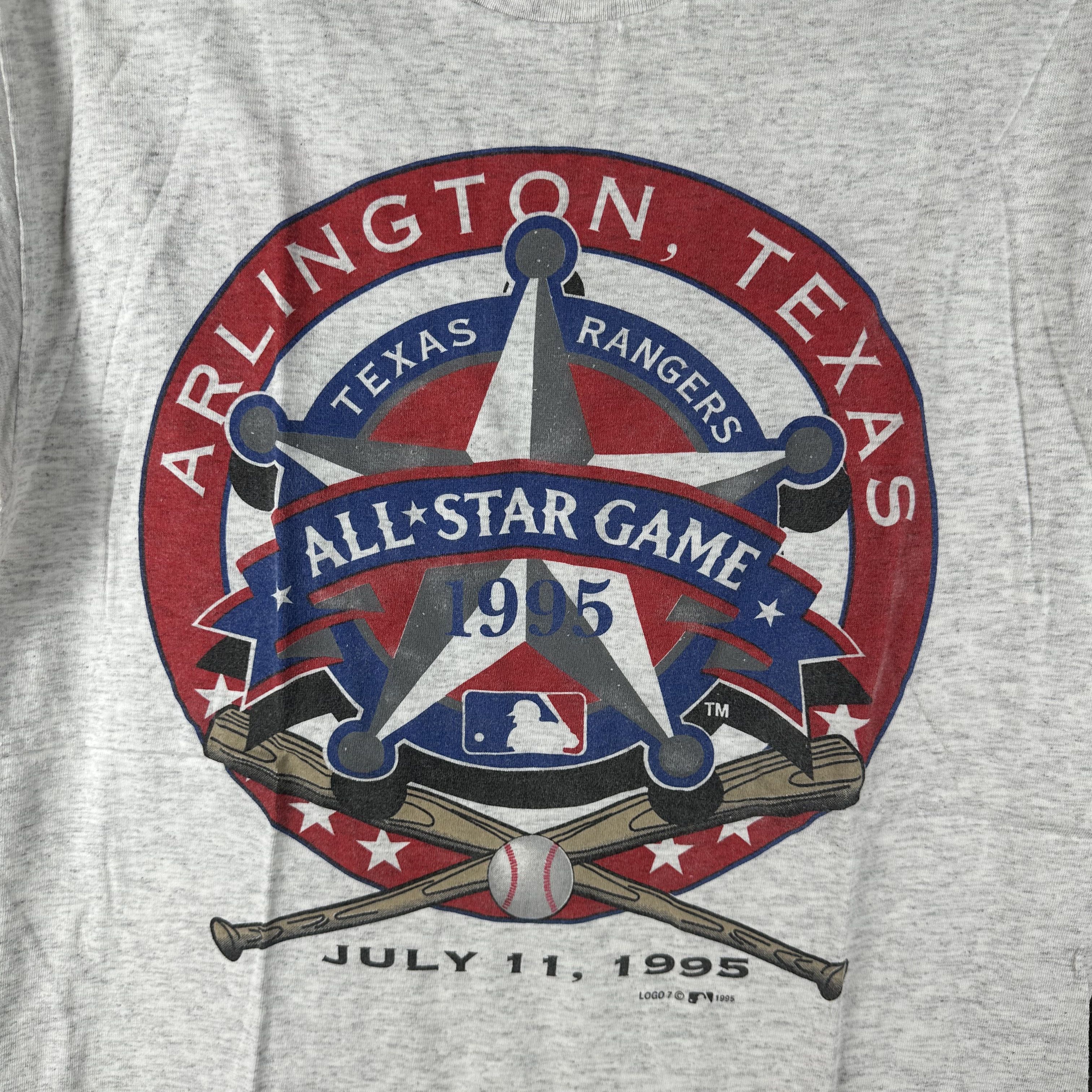 Vintage 1995 Texas Rangers MLB Baseball All-Star Game T-Shirt Size US M / EU 48-50 / 2 - 2 Thumbnail