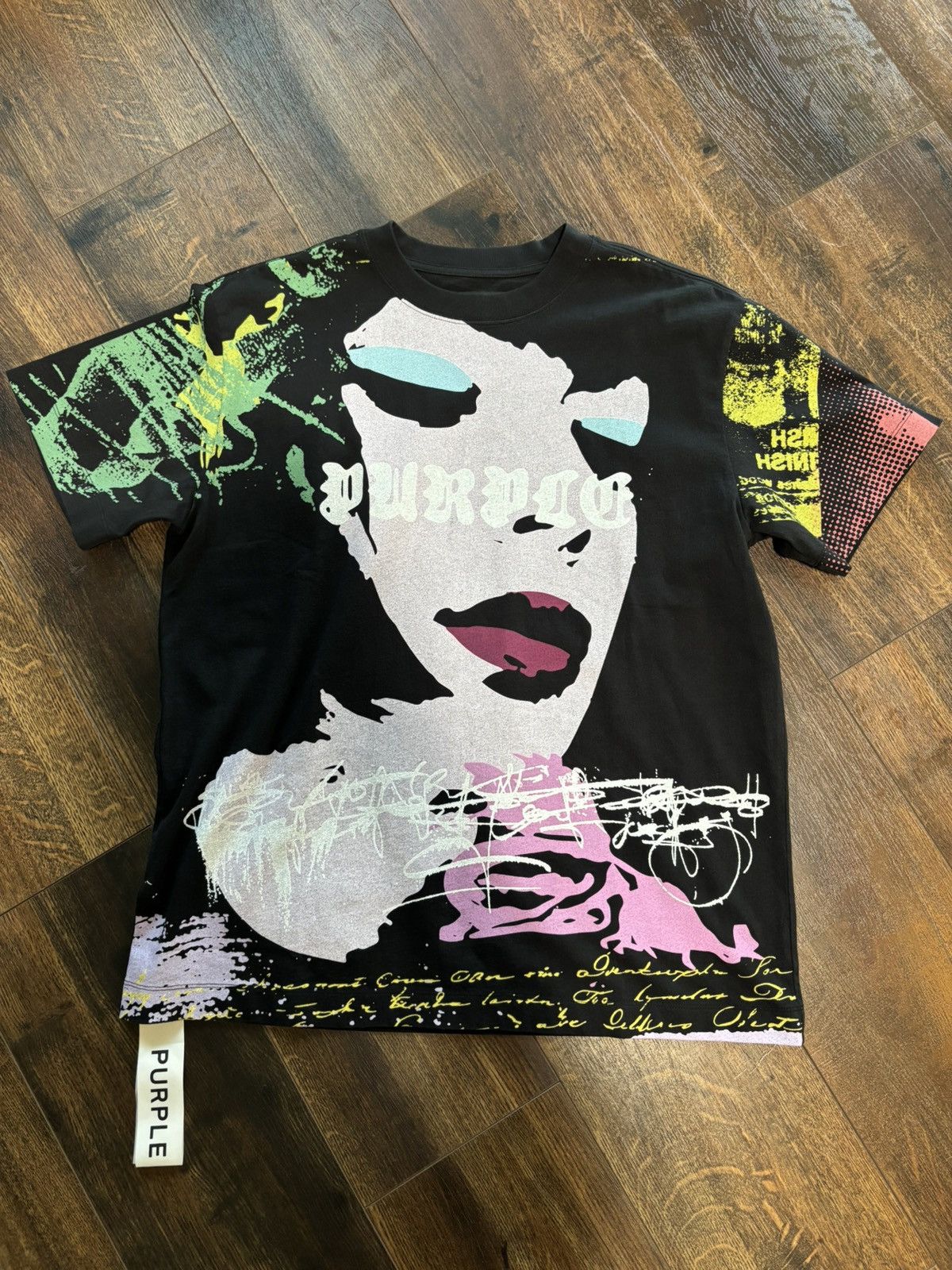 Purple Brand Purple Face Tee Size US M / EU 48-50 / 2 - 1 Thumbnail