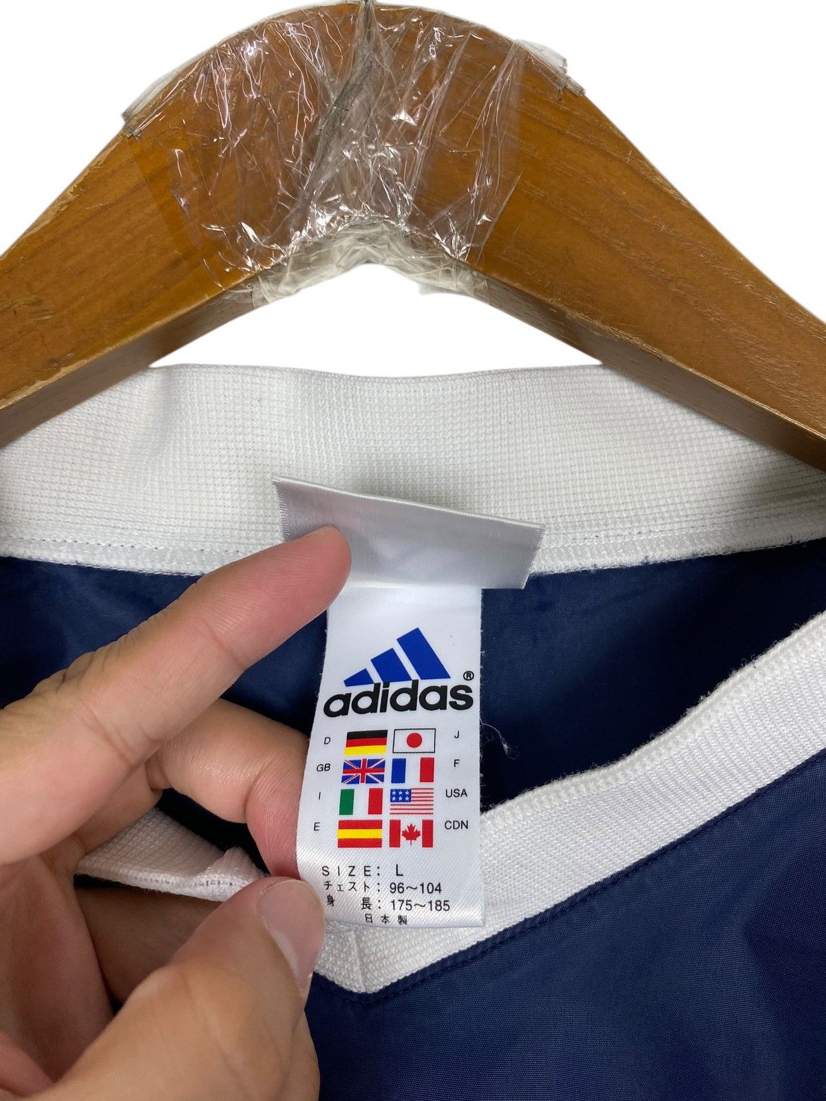 Adidas Rare‼️ Vintage Adidas France Stripe Nylon Jacket Size US M / EU 48-50 / 2 - 6 Thumbnail