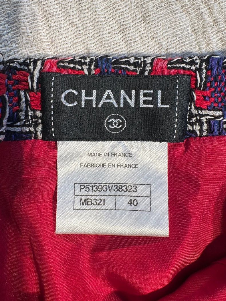 Chanel Chanel 15P silk thousand-bird check skirt Size 26" / US 2 / IT 38 - 8 Thumbnail