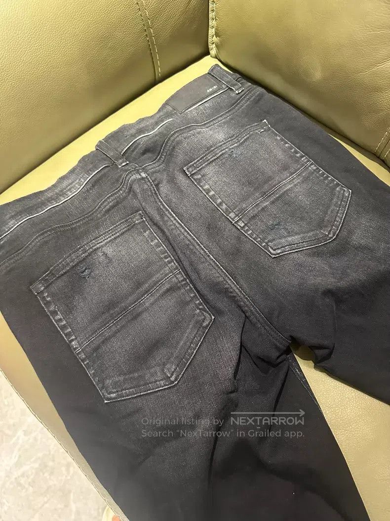 Amiri Amiri Tiger and leopard print aged destroyed denim jeans Size US 34 / EU 50 - 8 Thumbnail