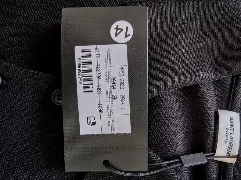 Saint Laurent Paris Saint Laurent Paris Black POLO shirt 2505-Nextarrow Size US L / EU 52-54 / 3 - 5 Thumbnail