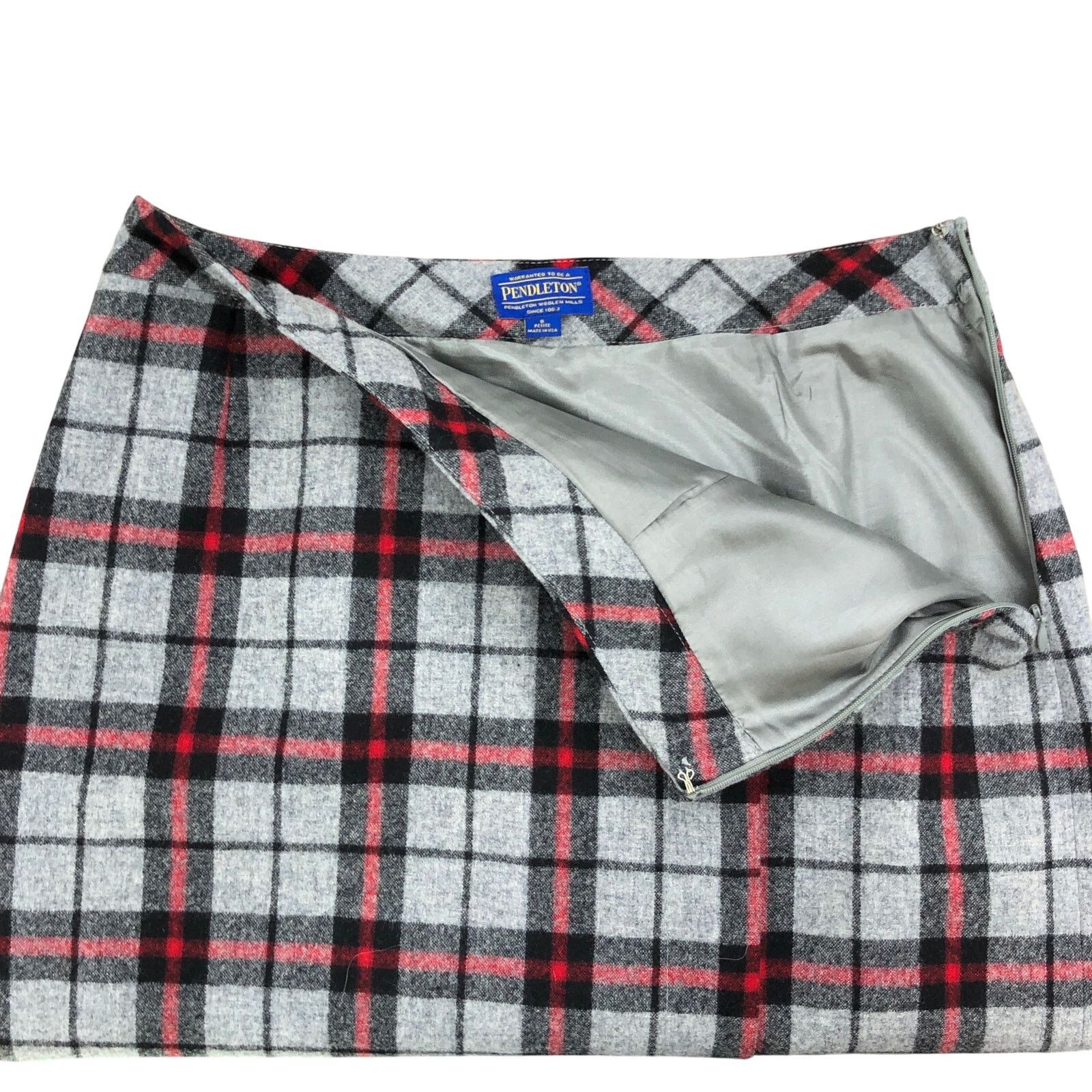 Pendleton Pendleton Petite Size 8P Skirt Midi Wool Plaid Side Zip Size 30" / US 8 / IT 44 - 20 Thumbnail