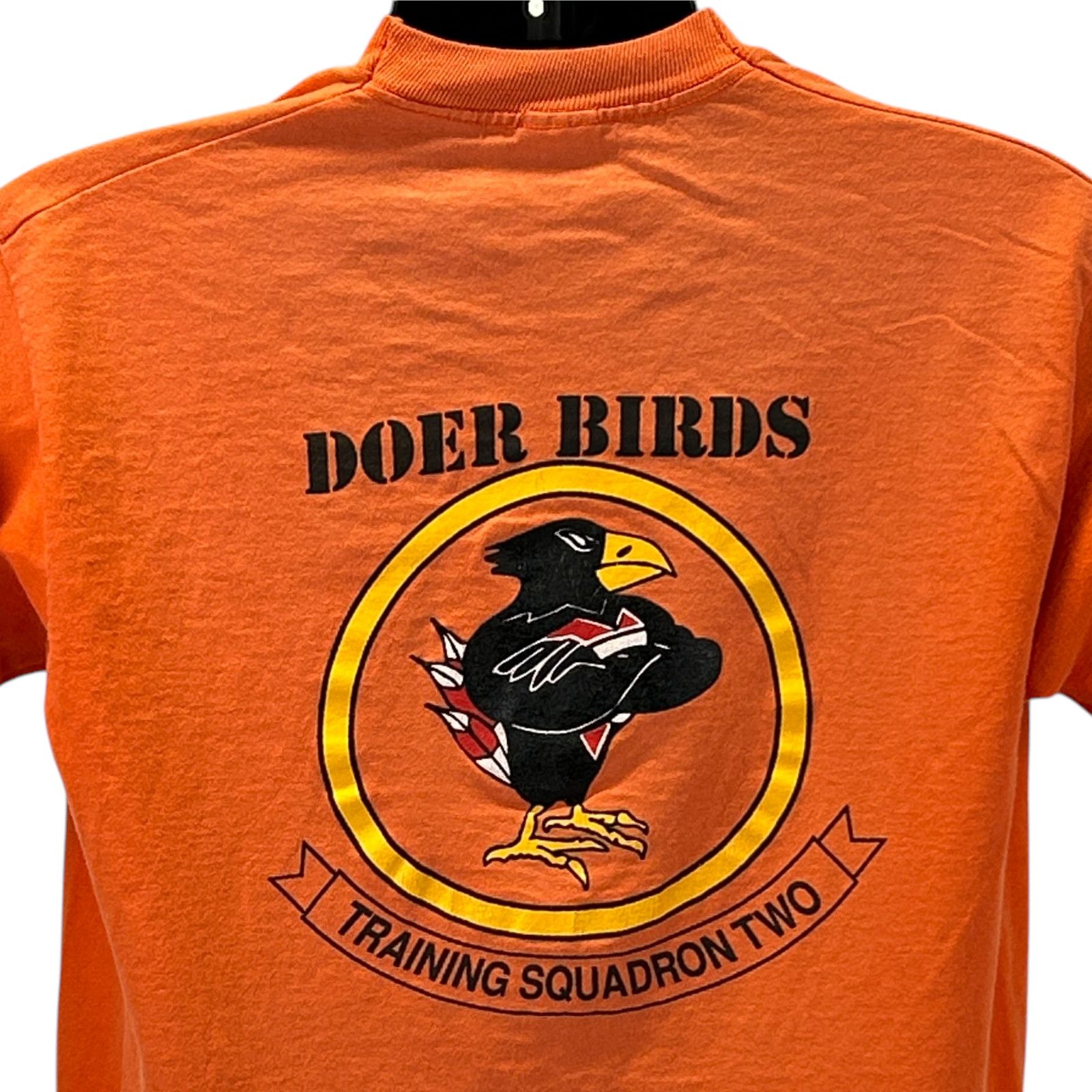 Fruit Of The Loom Vintage VT-2 Doerbirds T Shirt US Navy Training Orange L Size US L / EU 52-54 / 3 - 1 Thumbnail