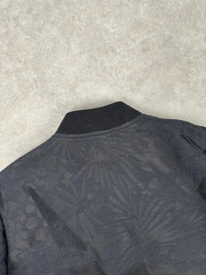 Saint Laurent Paris SS2021 Saint Laurent Black Nylon Ruched Zip Bomber Jacket Size XS / US 0-2 / IT 36-38 - 7 Thumbnail