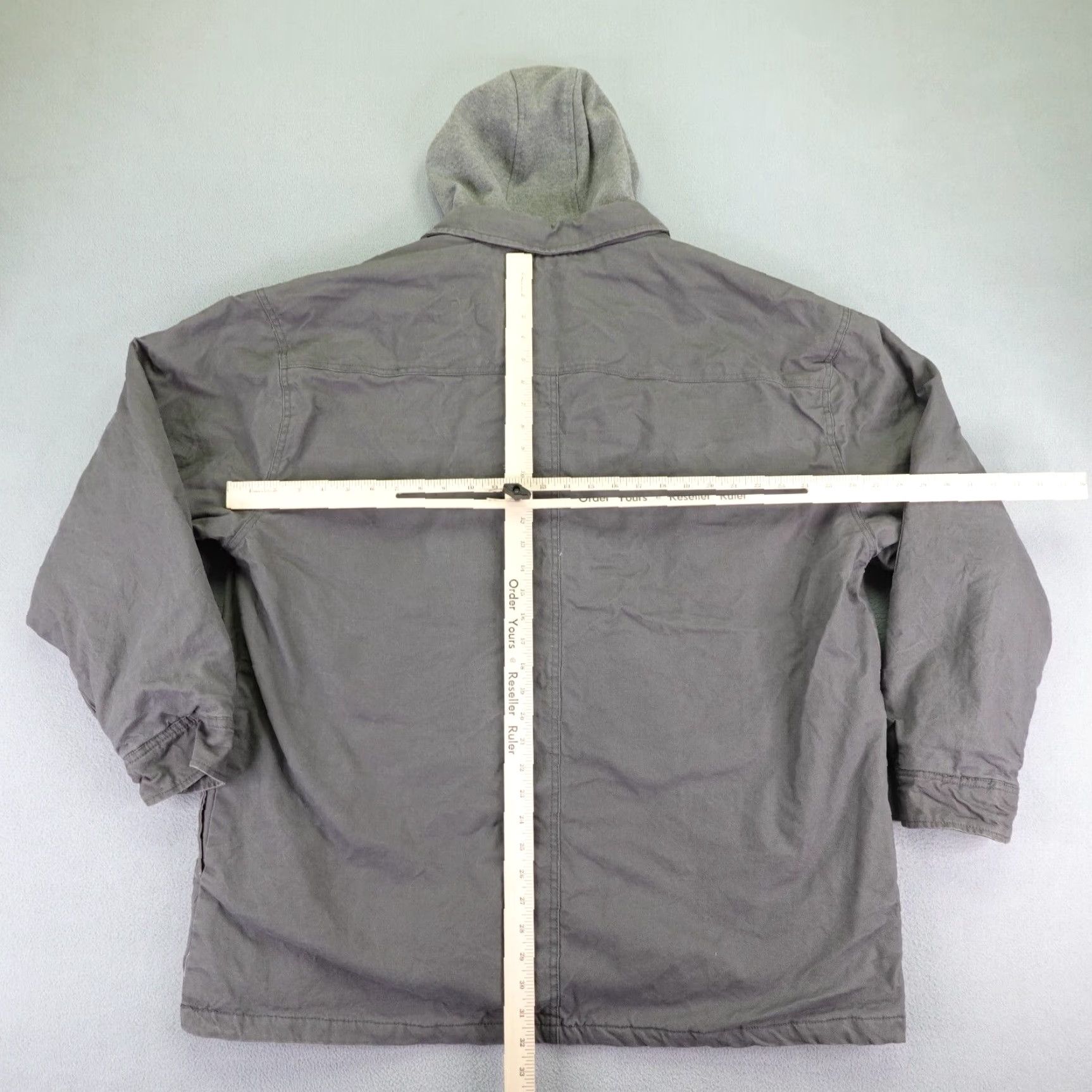 Dickies Dickies Jacket Mens 3XL Gray Quilt Lined Canvas Hooded Chore Field Barn Coat Size US XXL / EU 58 / 5 - 5 Thumbnail