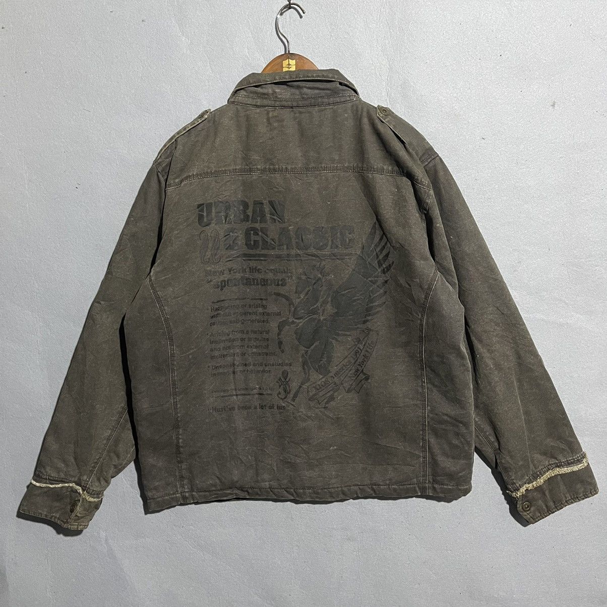 Designer Vintage Y2K Xios Urban Classic Pegasus Work Jacket Brown Size US XL / EU 56 / 4 - 6 Thumbnail