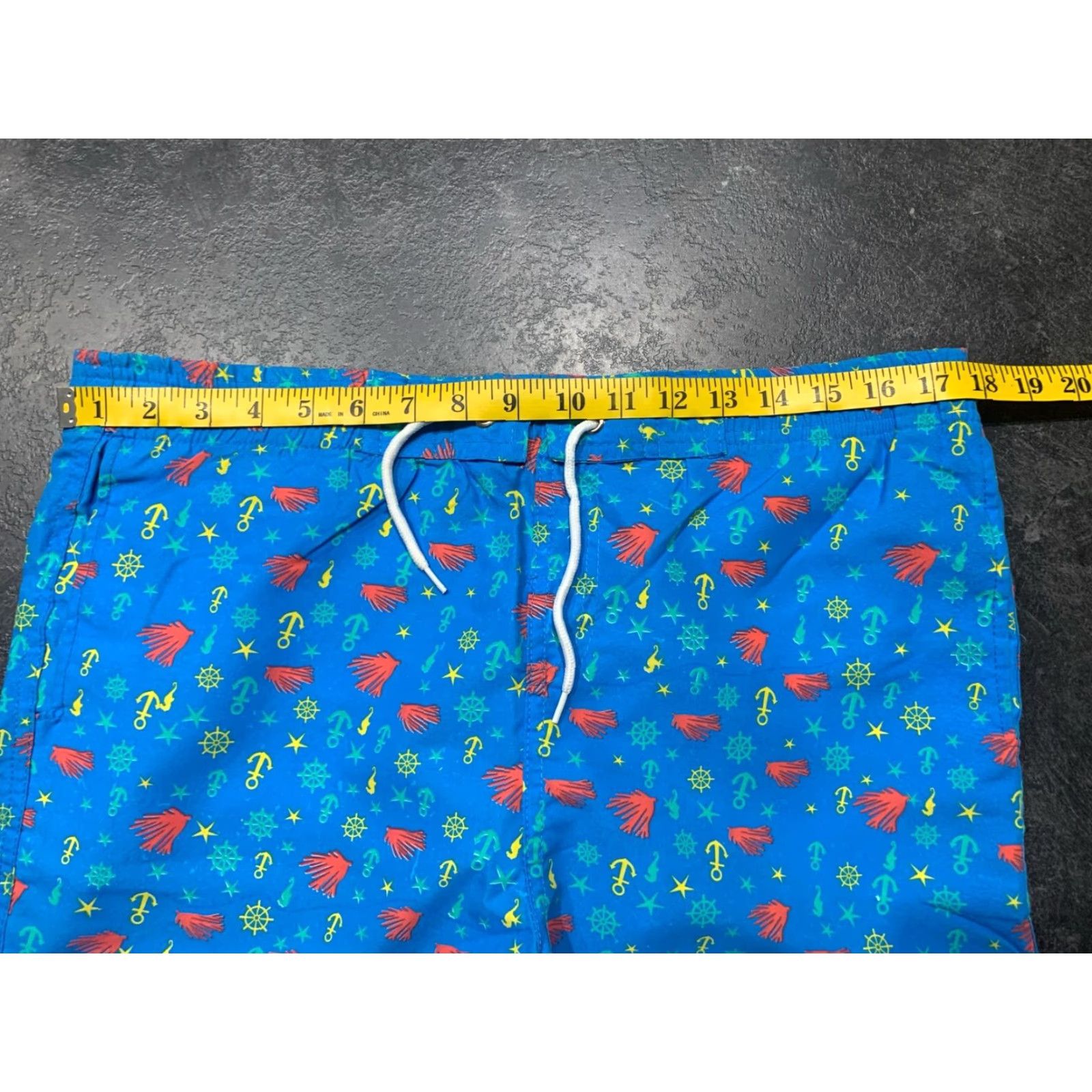 Vintage K. Bola Swim Trunks Large Men’s Blue Regular Bottom Beachwear 60s Size US 33 - 5 Thumbnail