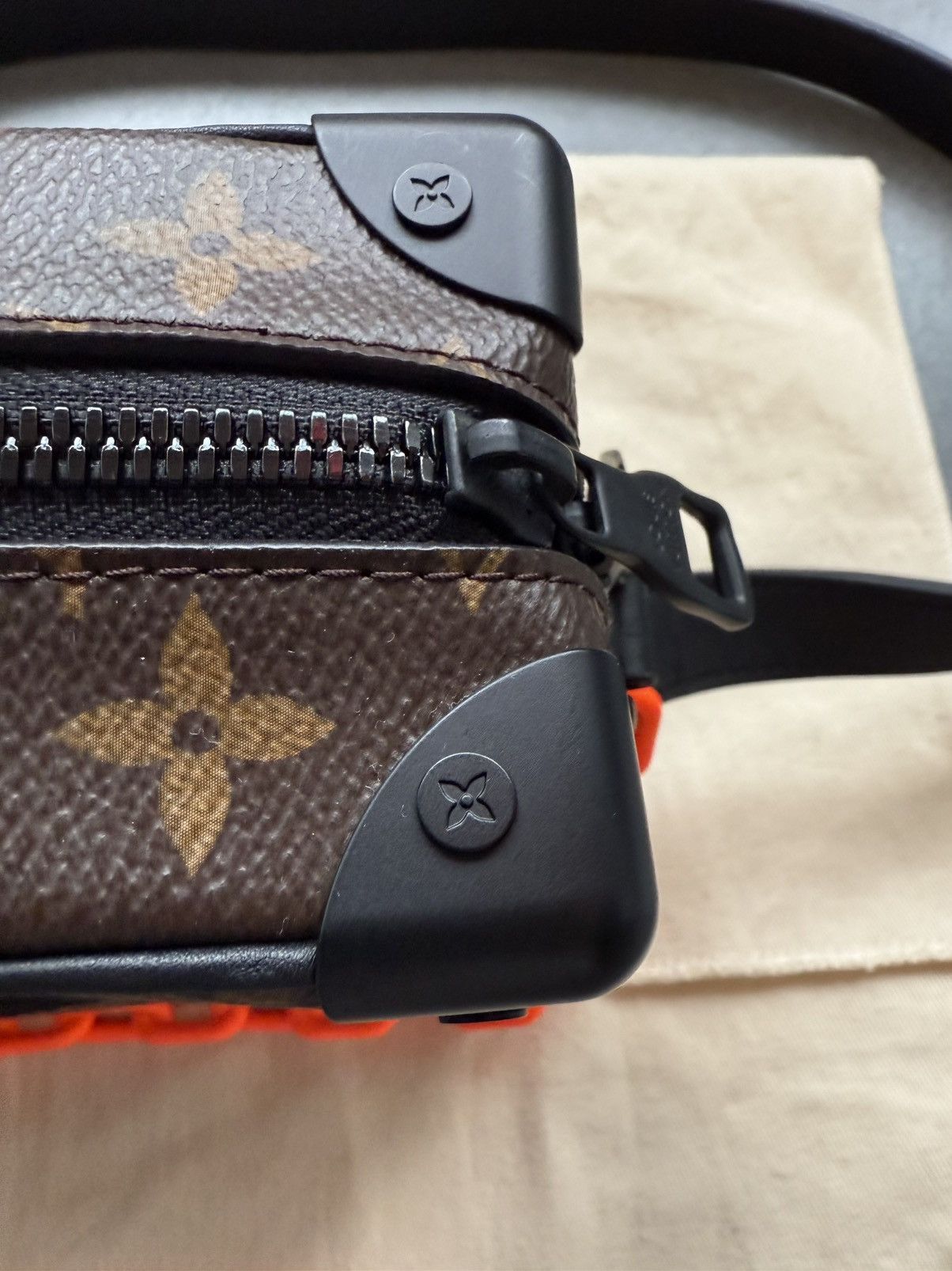 Louis Vuitton Louis Vuitton Mini Soft Orange Chain Monogram Brown Bag Size ONE SIZE - 7 Thumbnail