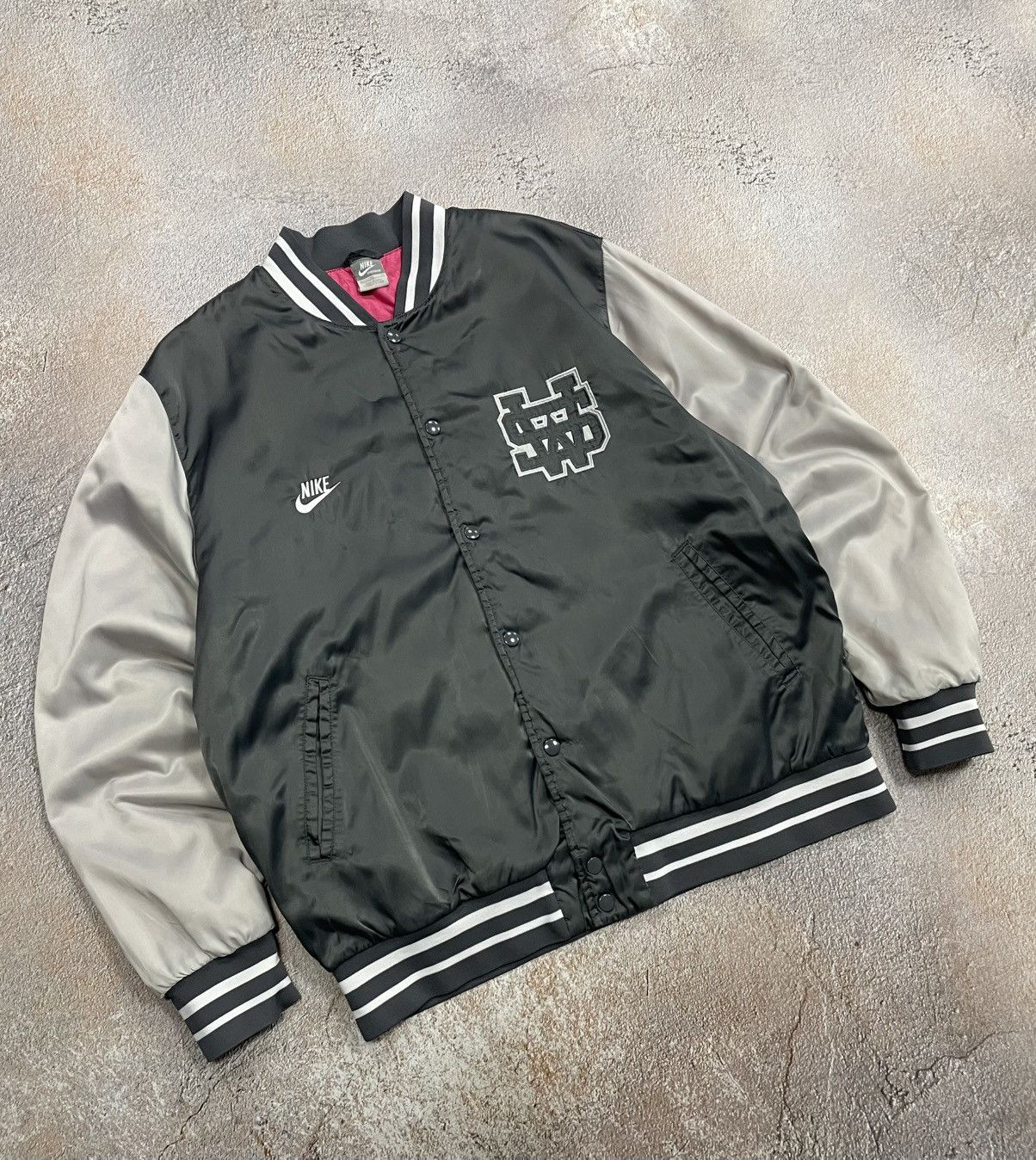 Nike Vintage Nike NSW Satin Bomber Jacket Size US XL / EU 56 / 4 - 1 Thumbnail