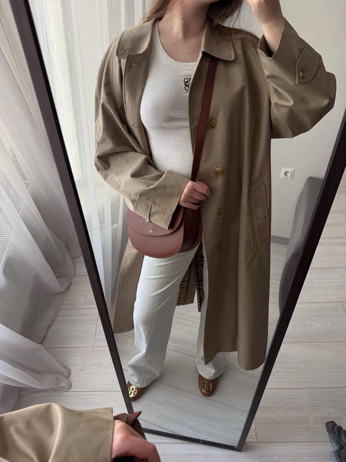 Burberry Burberrys Vintage Trench Coat Beige Nova Check L England Size L / US 10 / IT 46 - 3 Thumbnail