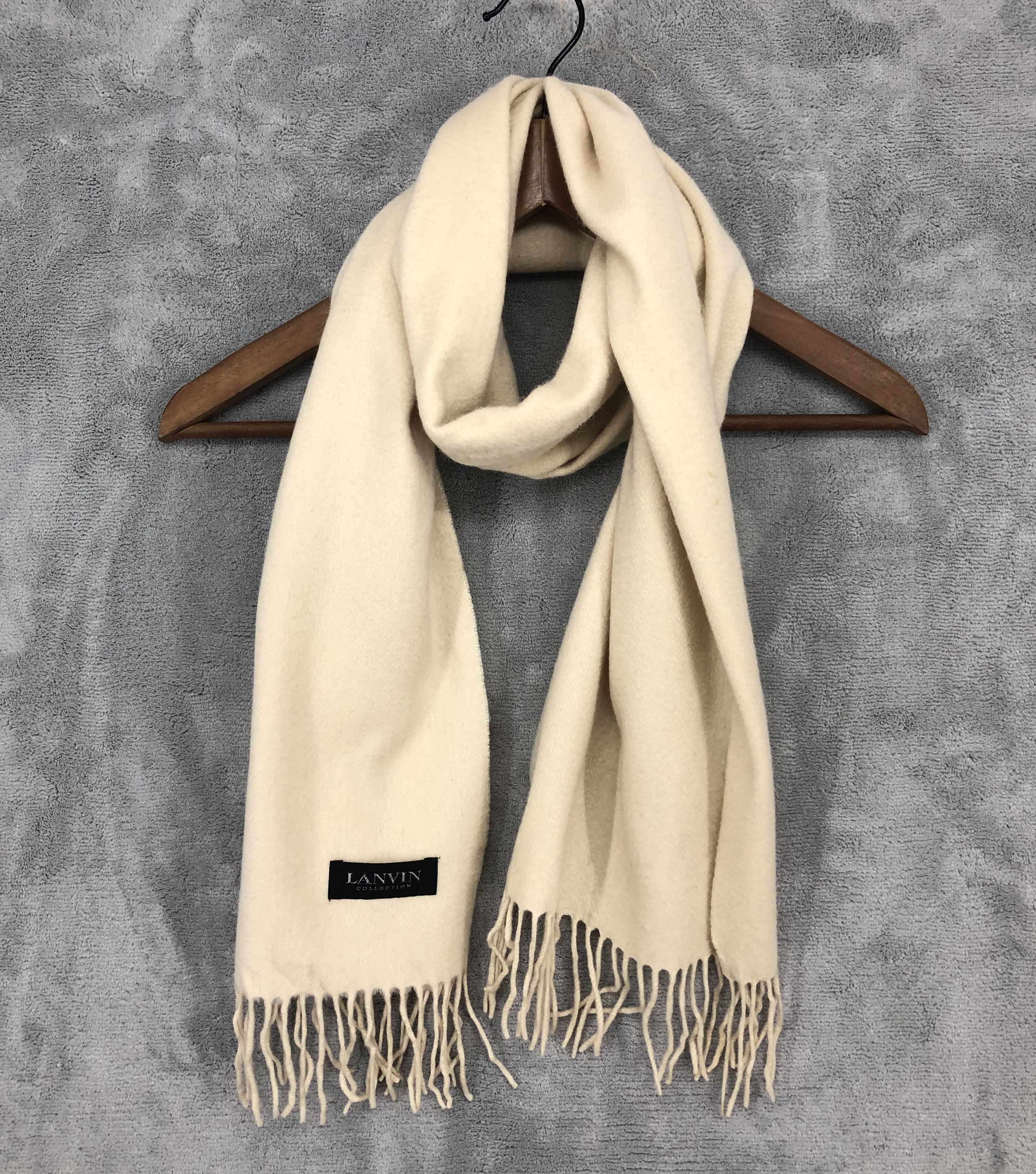 Lanvin × Vintage Lanvin Collection Wool Scarf Muffler Neck scarf Size ONE SIZE - 1 Thumbnail