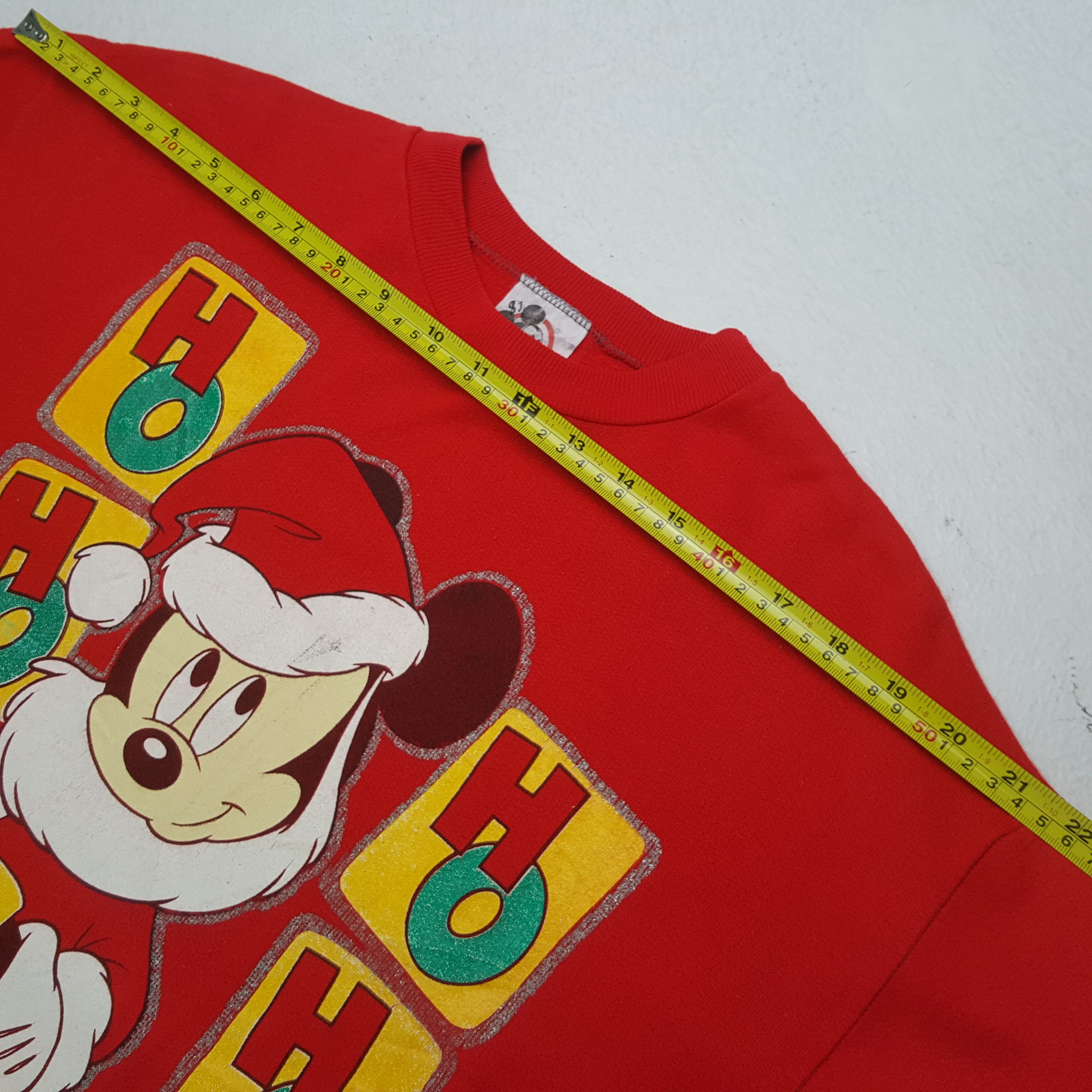 Vintage Christmas Mickey Mouse Streetwear Style Sweatshirt RR5 Size US M / EU 48-50 / 2 - 7 Thumbnail