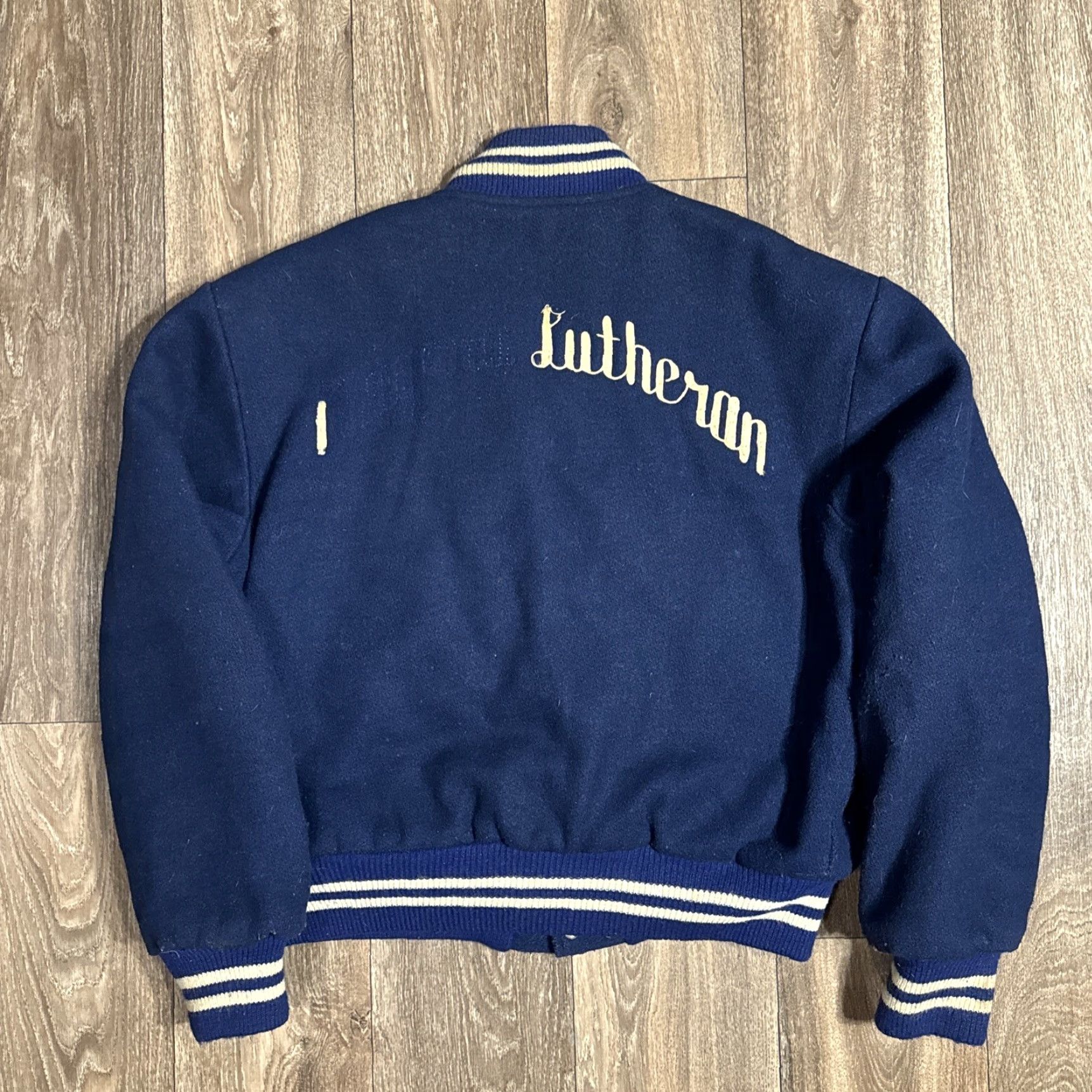 Vintage VINTAGE Standard Pennant Company Wool Jacket Varsity M Men Blue 70s Pit to Pit 25.5” Length 25” Size US M / EU 48-50 / 2 - 7 Thumbnail