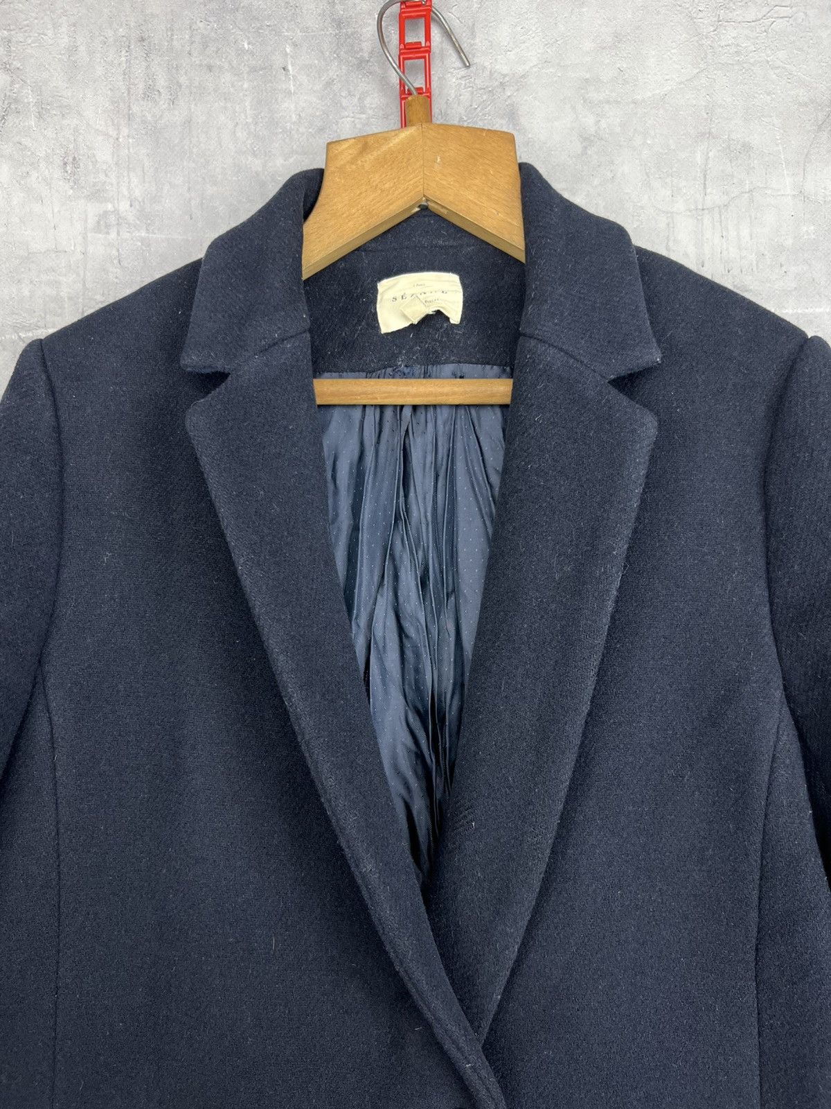 Sezane Sezane MANTEAU JOHNSON coat wool Blue Size 44 Size M / US 6-8 / IT 42-44 - 5 Thumbnail