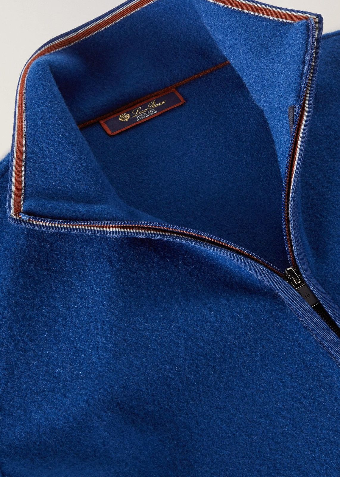 Loro Piana o1srvl11e1124 Zip-Up Bomber Jacket in Blue Size US M / EU 48-50 / 2 - 3 Thumbnail