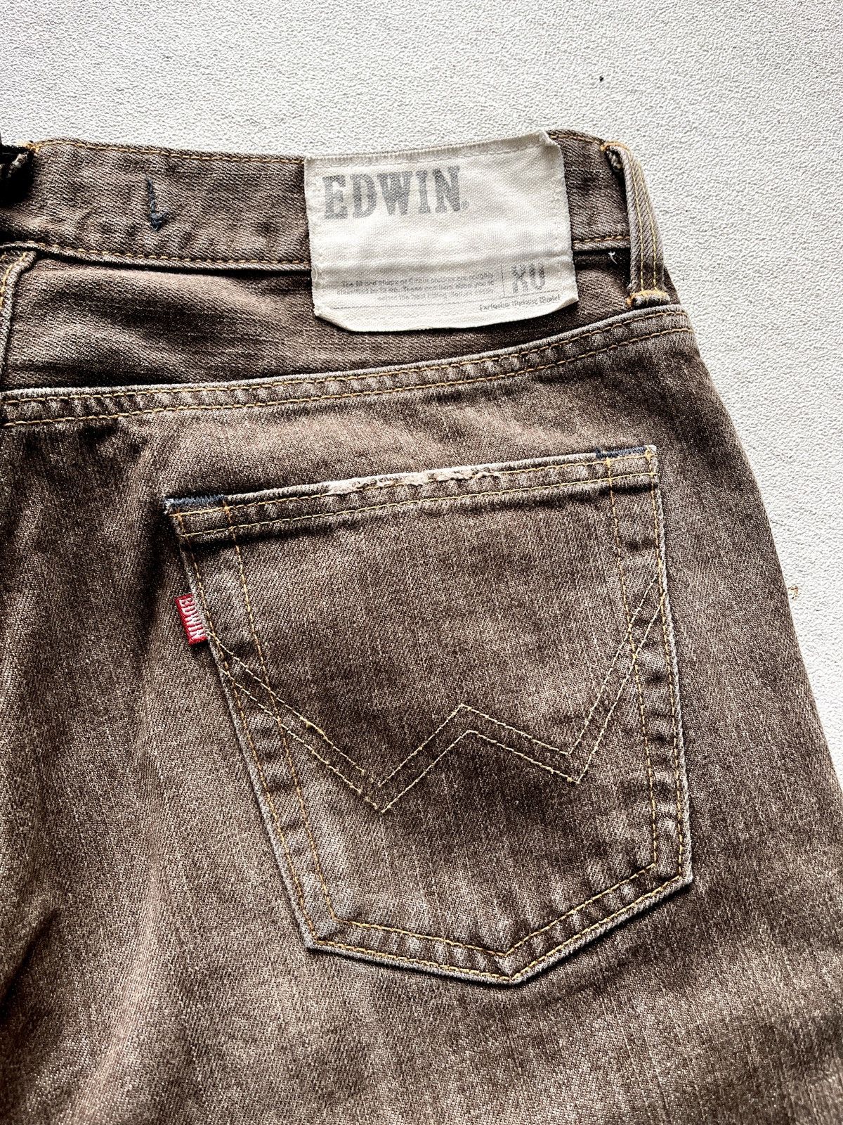 Kapital 2000s Edwin XV Brown Flared Jeans If Six Was Nine Size US 34 / EU 50 - 9 Thumbnail