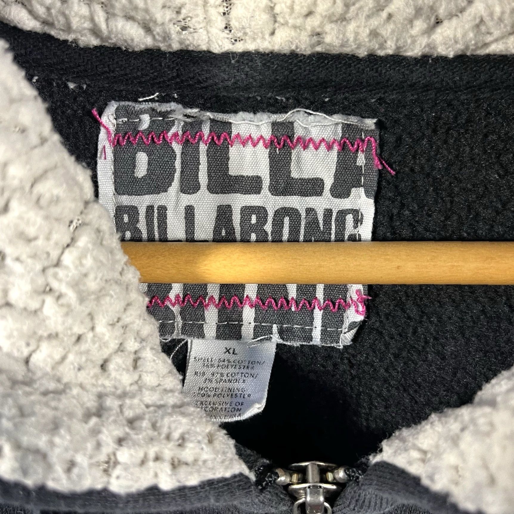Billabong VINTAGE Billabong Full Zip Hoodie Sweatshirt Womens XL Surf Skate Y2K Grunge Size XL / US 12-14 / IT 48-50 - 3 Thumbnail