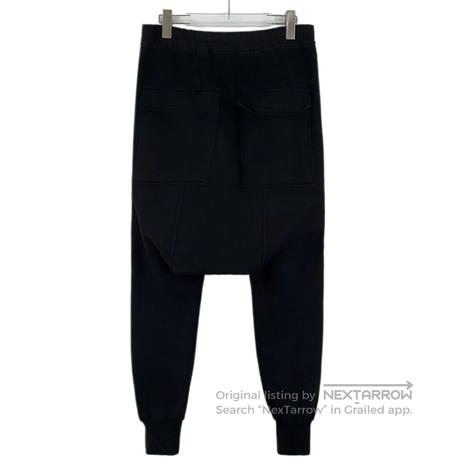Rick Owens RICK OWENS size S Black Cotton Drawstring Casual Low Rise Size US 27 - 2 Thumbnail