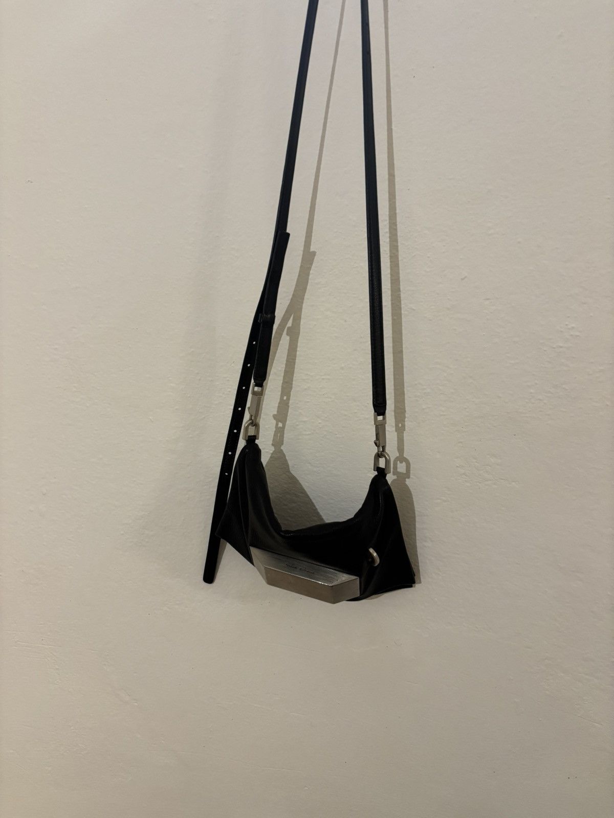 Rick Owens Beveled Envelope/griffin Bag in Black, Men's