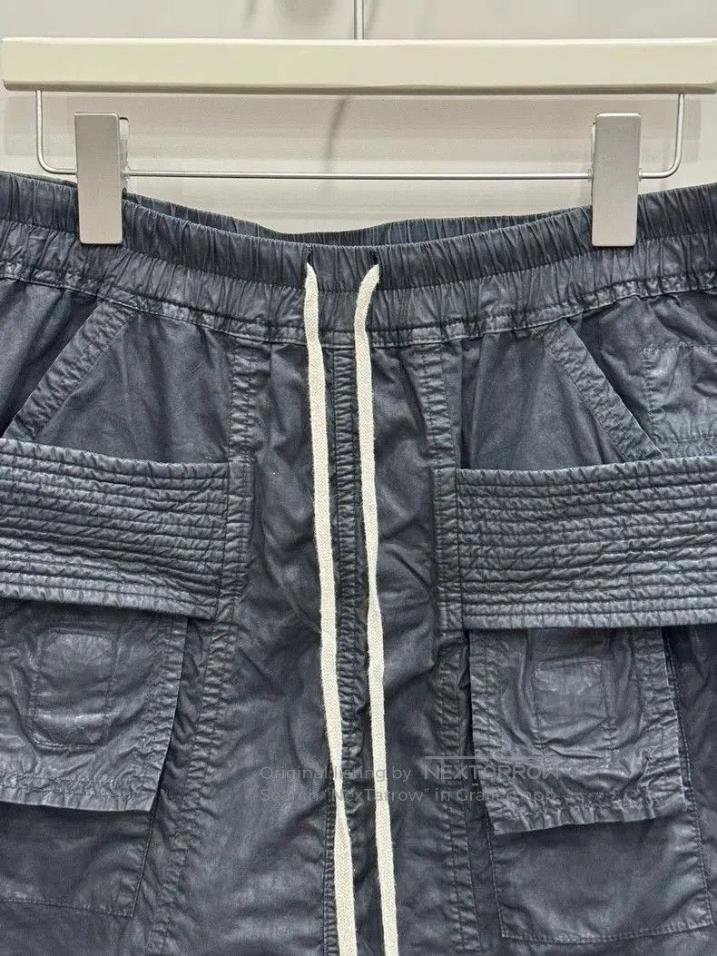 Rick Owens Rick Owens Black Waxed Shorts Size L. Size US 31 - 3 Thumbnail