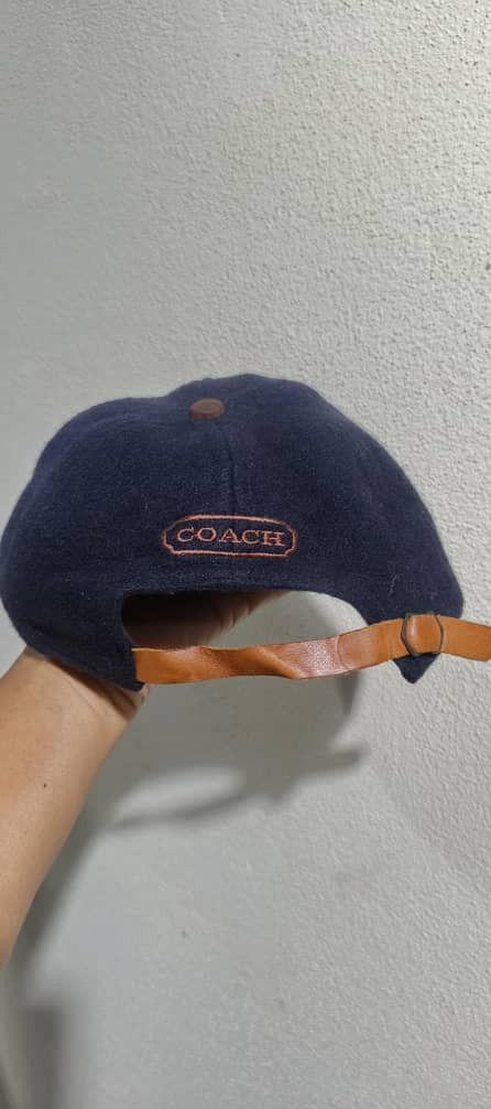 Coach VINTAGE COACH WOOL LEATHER BRIM HAT Size ONE SIZE - 3 Thumbnail