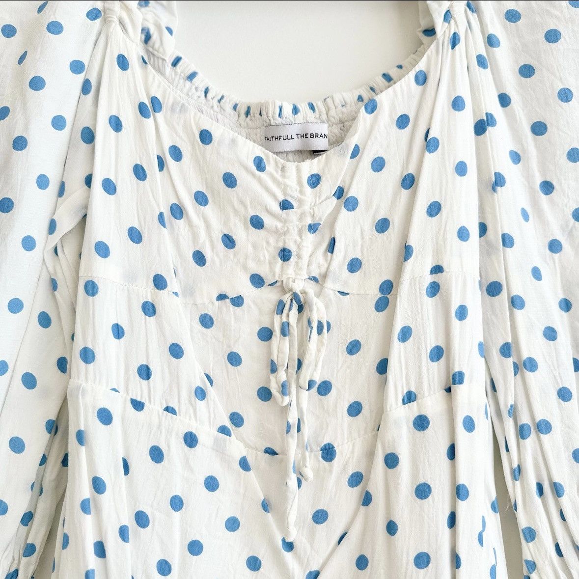 FAITHFULL Faithful the Brand Arianne Mini Dress Maurice Dot Print Size XS / US 0-2 / IT 36-38 - 9 Thumbnail