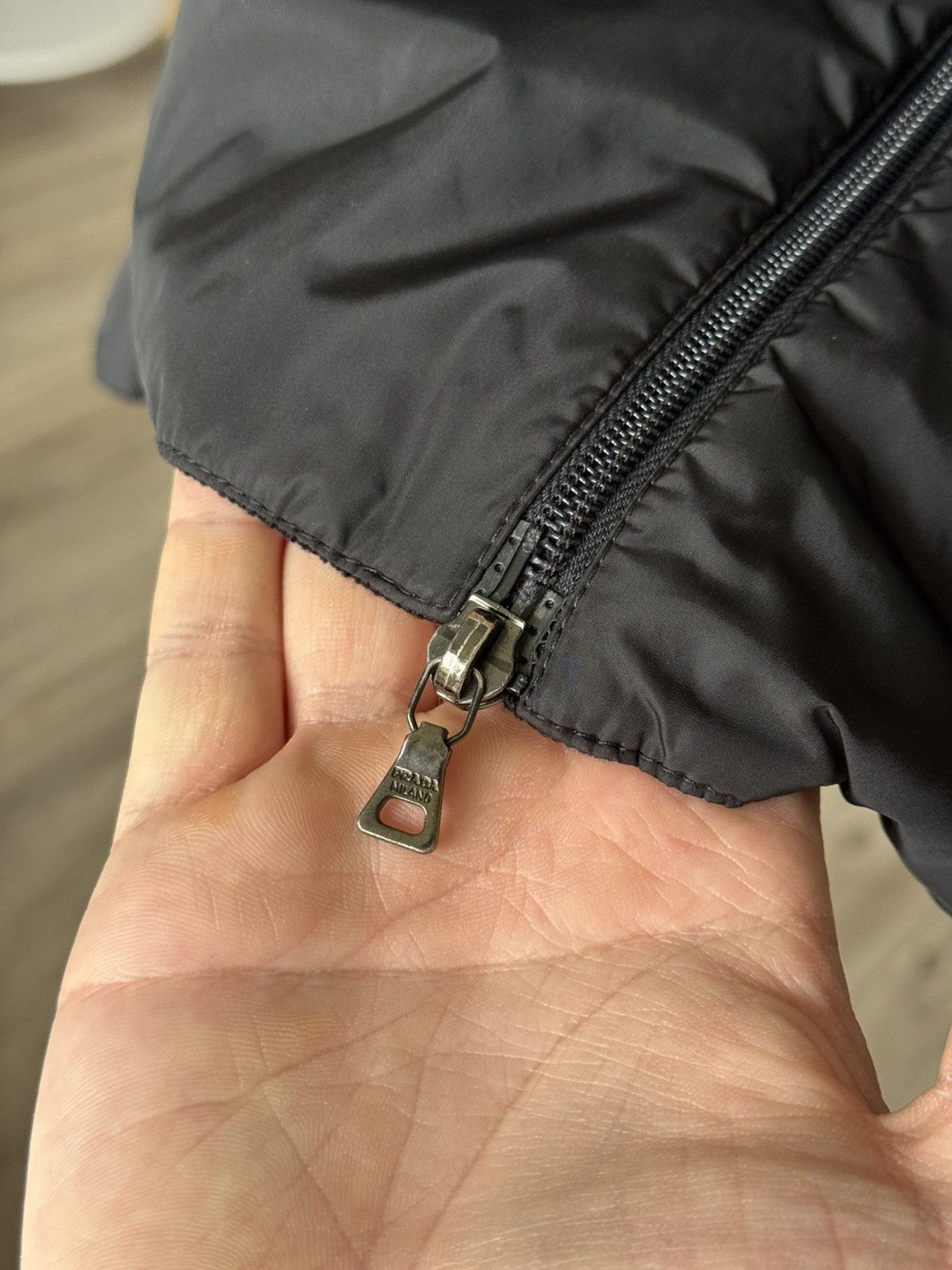 Prada Prada Black Nylon and Wool Jacket Made in Italy Bomber RARE Size US M / EU 48-50 / 2 - 10 Thumbnail