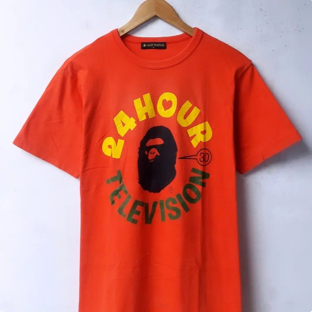 Bape BAPE X 24 Hours Television Tshirt Size US M / EU 48-50 / 2 - 2 Thumbnail