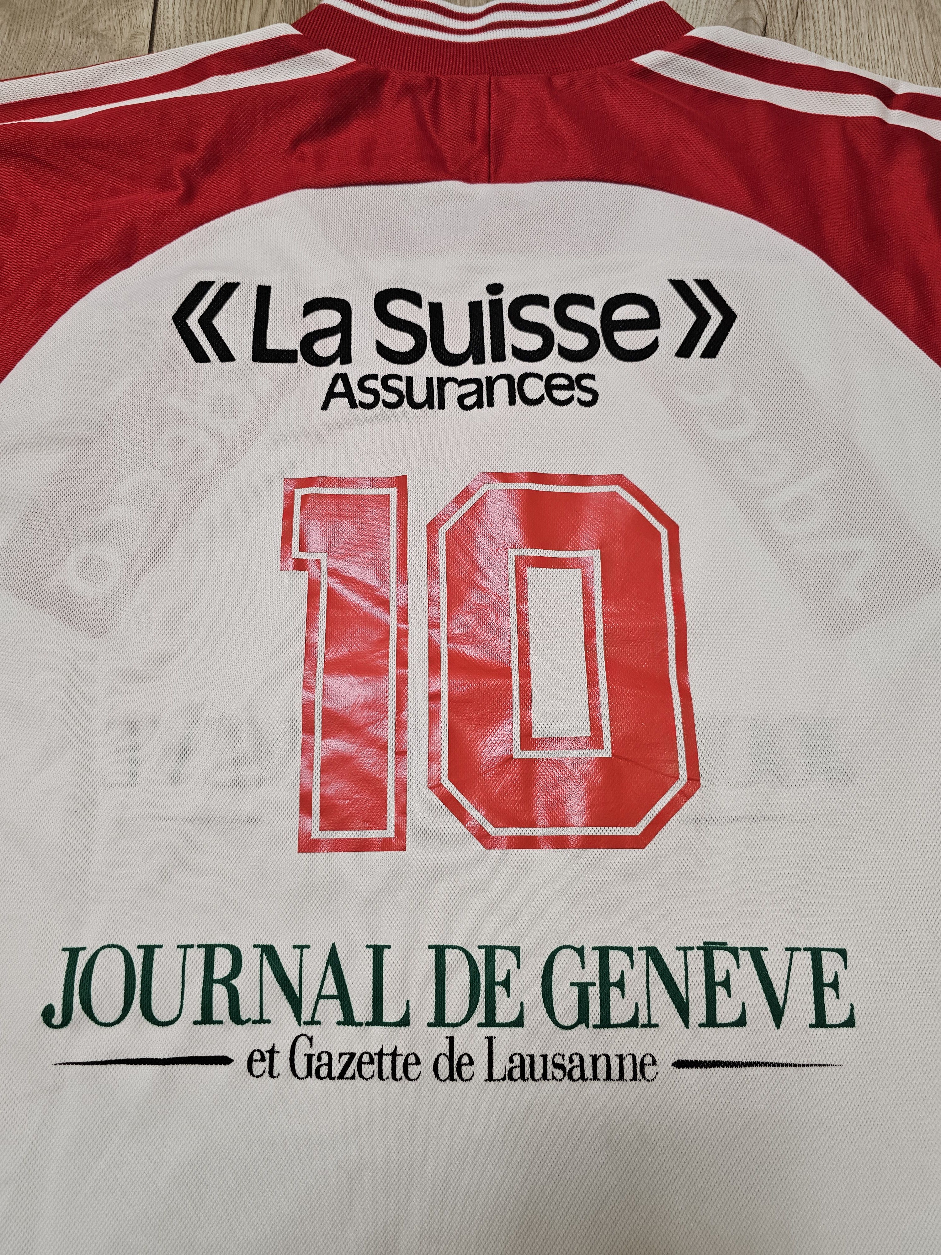 Adidas × Vintage ADIDAS 90s FOOTBALL SHIRT GENEVE SOCCER JERSEY SUISSE Size US XL / EU 56 / 4 - 5 Thumbnail