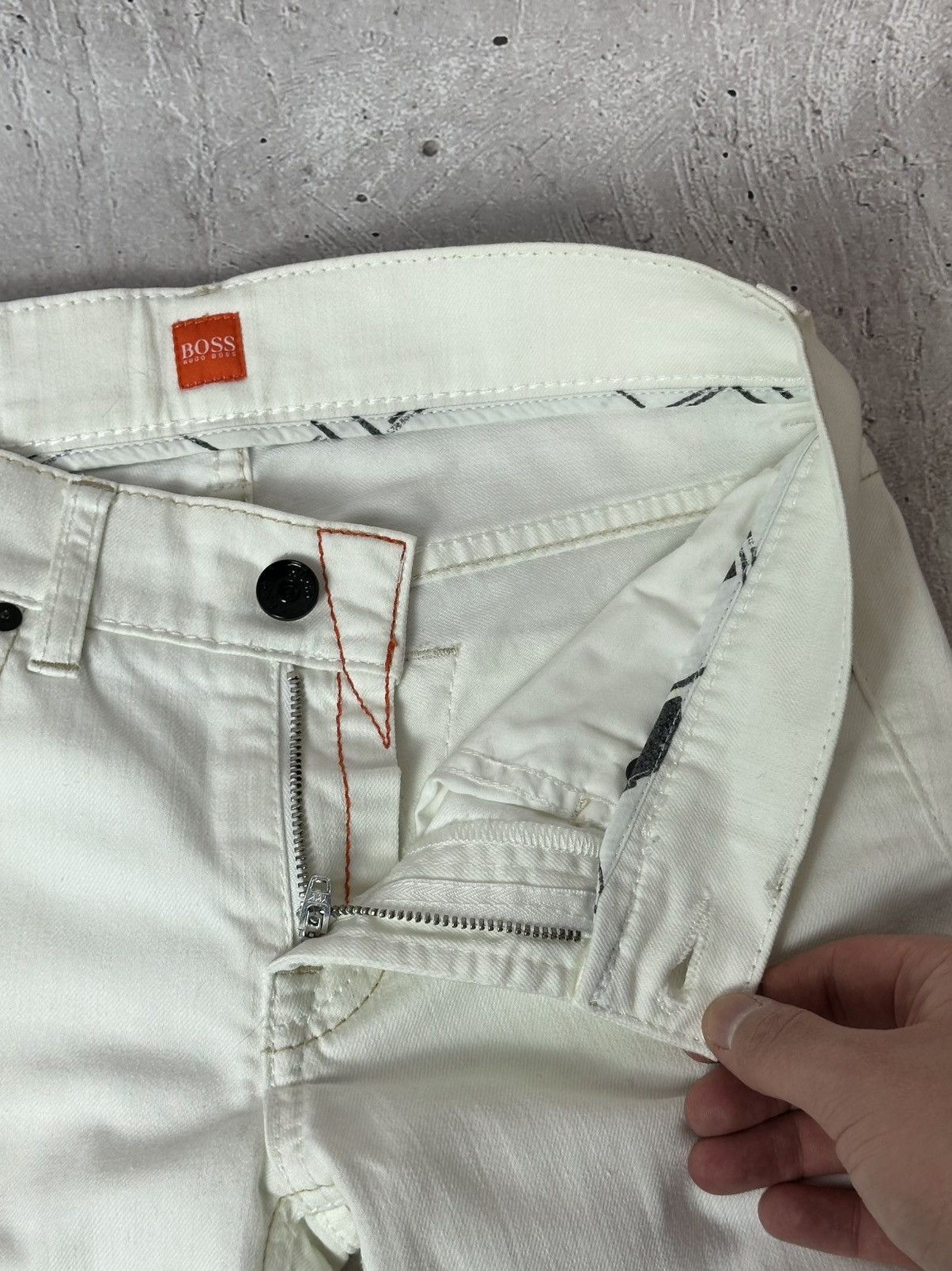 Hugo Boss Vintage Hugo Boss White Cotton Straight Women’s Jeans Size 25" / US 0 / IT 36 - 5 Thumbnail
