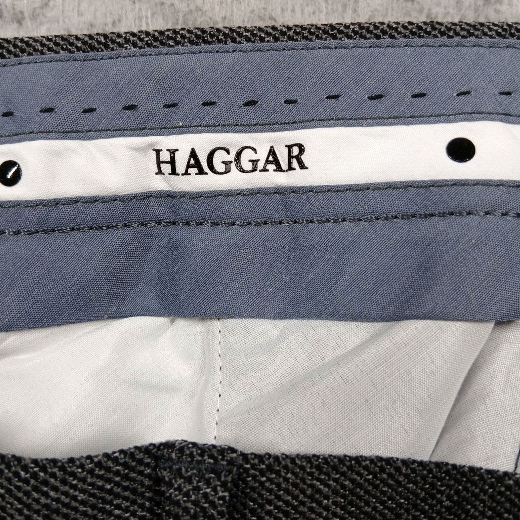 Haggar Haggar Men's Gray Stretch Straight Fit Dress Pants 34x30 NWT Size US 34 / EU 50 - 6 Thumbnail
