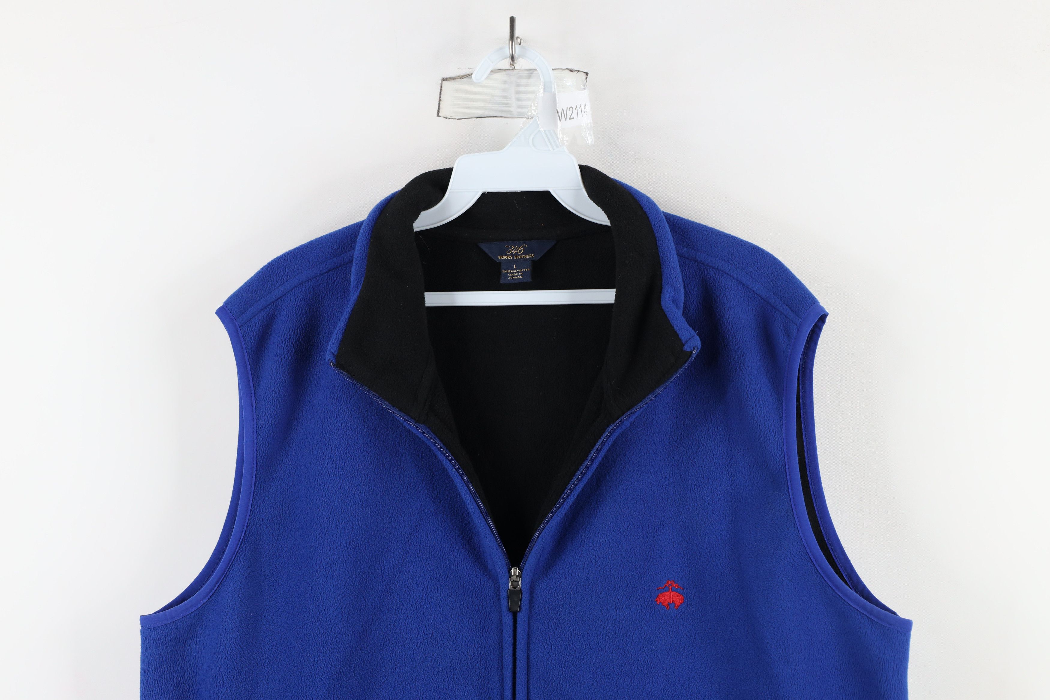 Brooks Brothers × Vintage Brooks Brothers Full Zip Fleece Vest Jacket Royal Blue Size US L / EU 52-54 / 3 - 2 Thumbnail