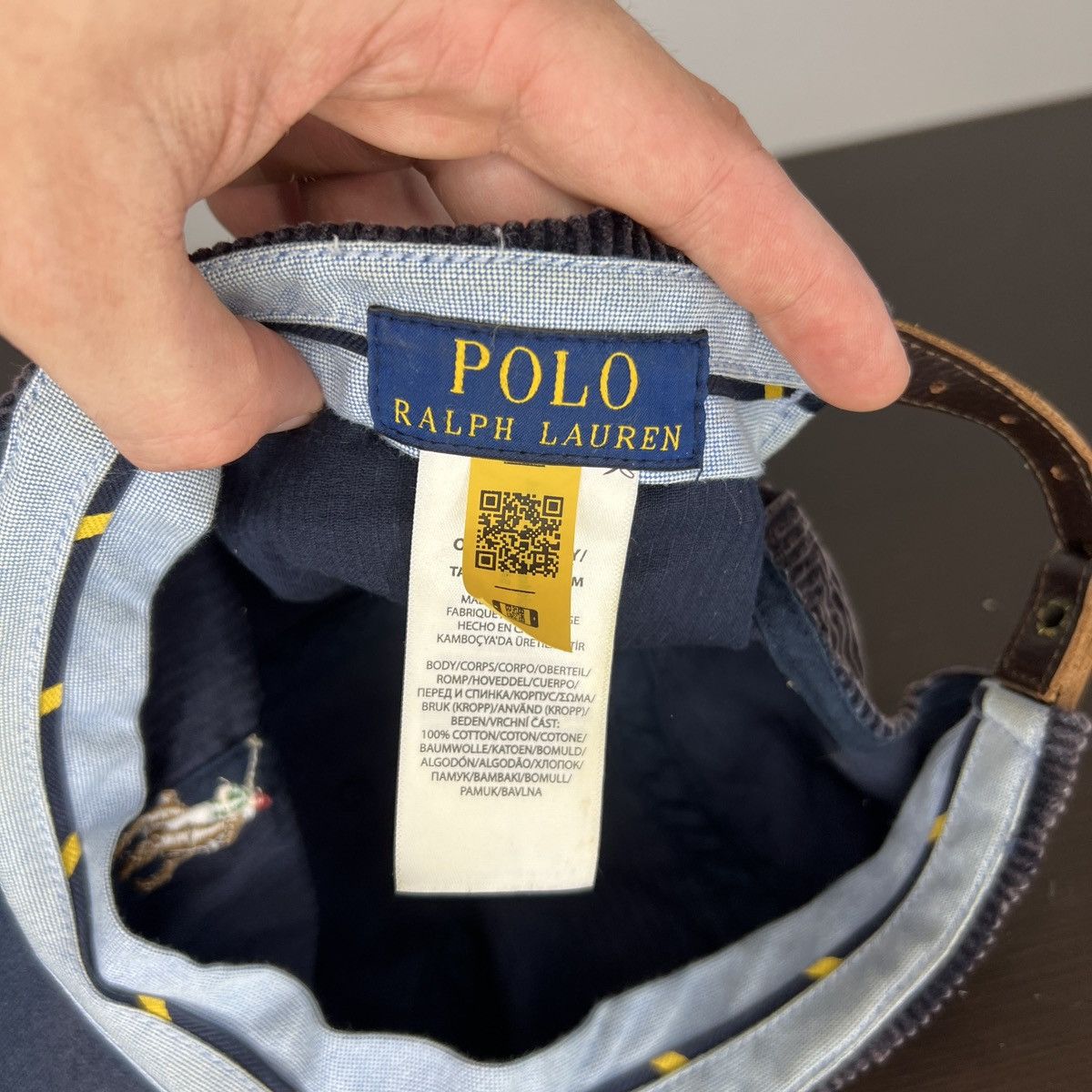 Polo Ralph Lauren Polo Ralph Lauren Vintage Cap Hat Pony Logo Corduroy Navy Size ONE SIZE - 5 Thumbnail