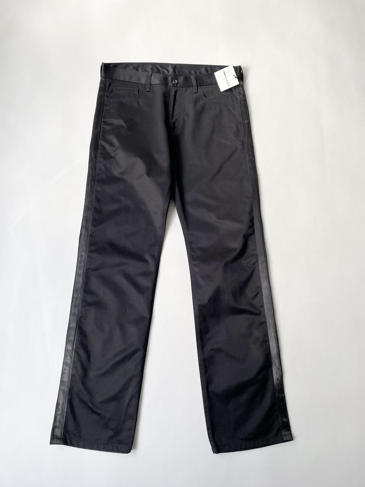 Comme des Garcons A/W 05 Black ‘Side Stripe’ Trousers Size US 32 / EU 48 - 1 Thumbnail