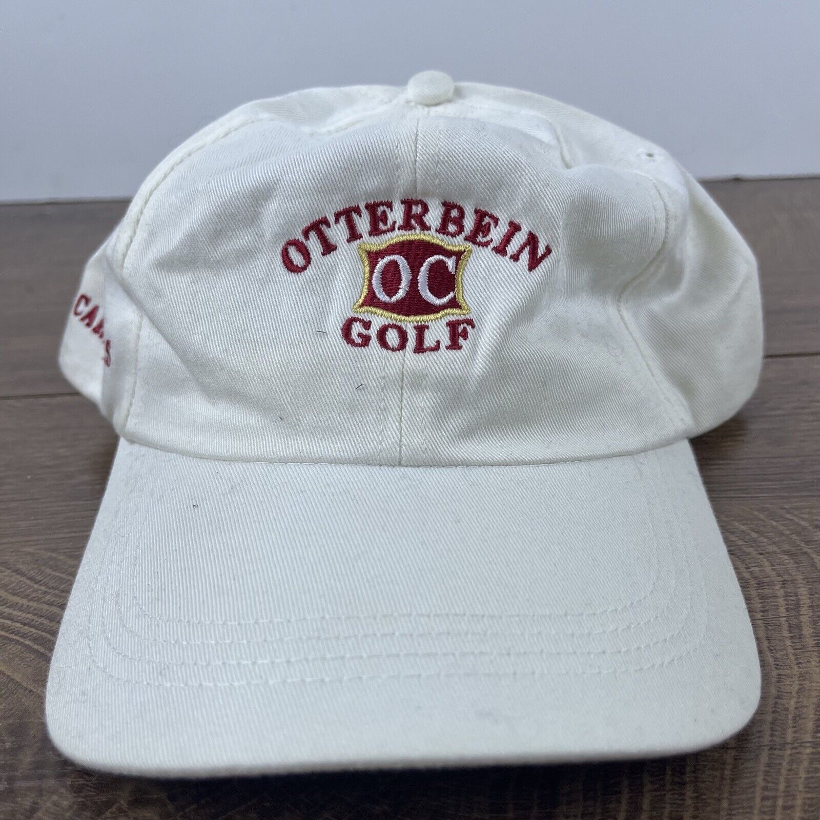 Other Otterbein College Golf Hat White Cap Hat Adjustable Hat Whit Size ONE SIZE - 3 Thumbnail