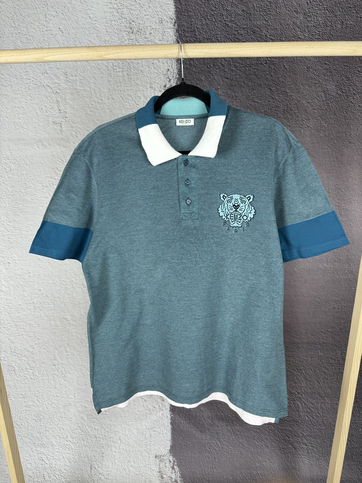 Kenzo Kenzo Paris polo tee shirt striped multicolor Size US L / EU 52-54 / 3 - 1 Thumbnail