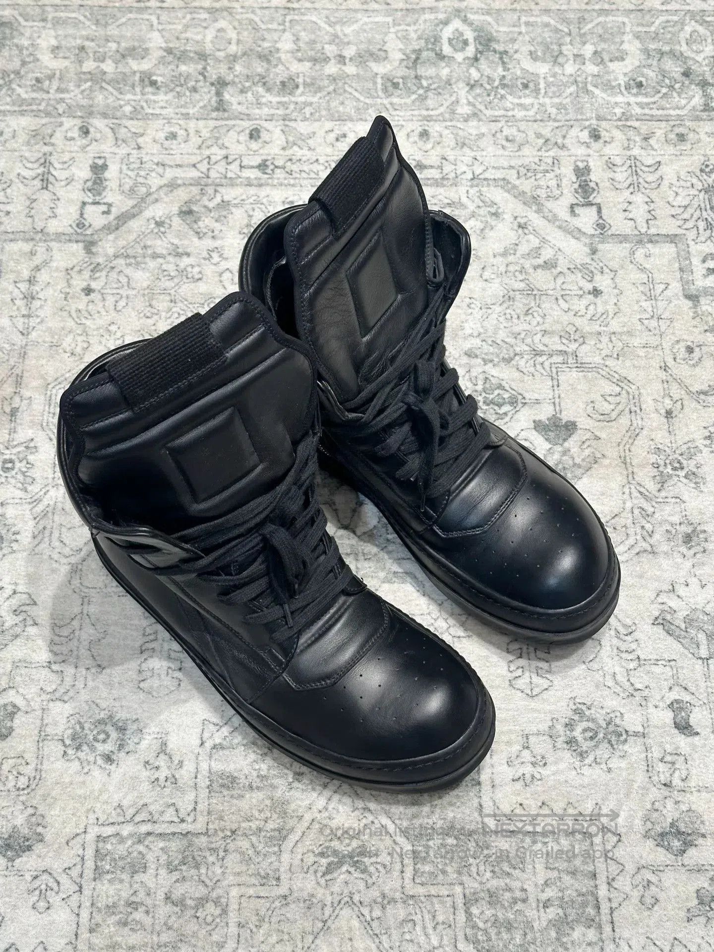 Rick Owens Rick Owens Inverted Triangle Black Leather. Size US 8 / EU 41 - 1 Thumbnail