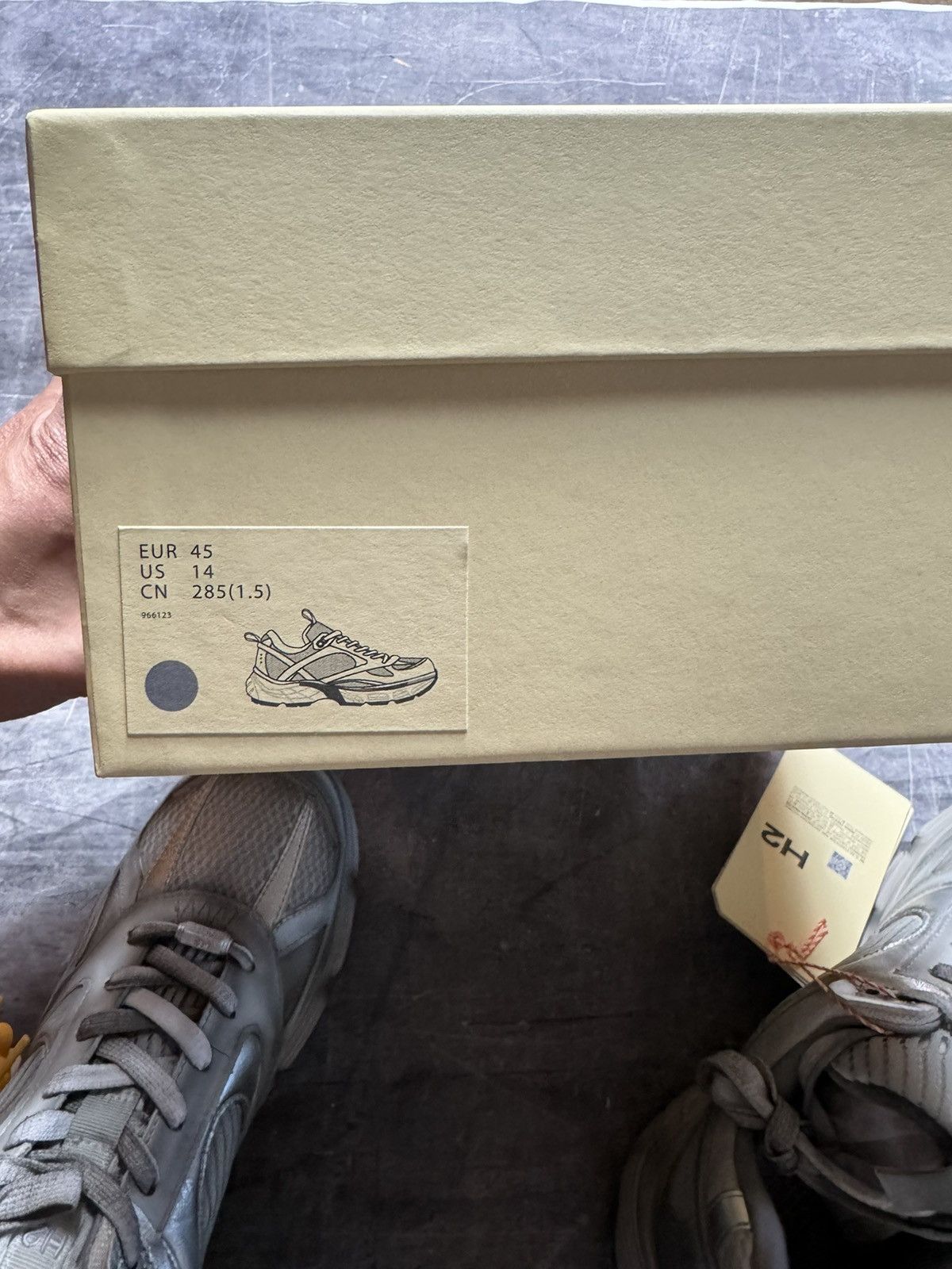 Heron Preston H2 by Heron Preston Chunky Sneakers in Silver Size US 12 / EU 45 - 7 Thumbnail