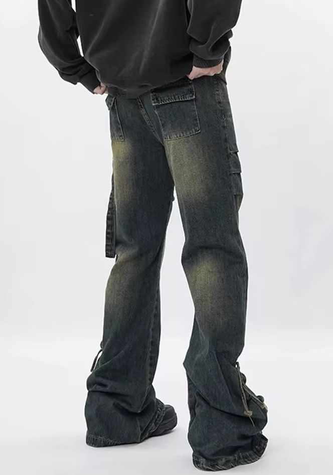 Jean × Vintage Vintage Wide Leg Flare Jeans Size US 31 - 5 Thumbnail