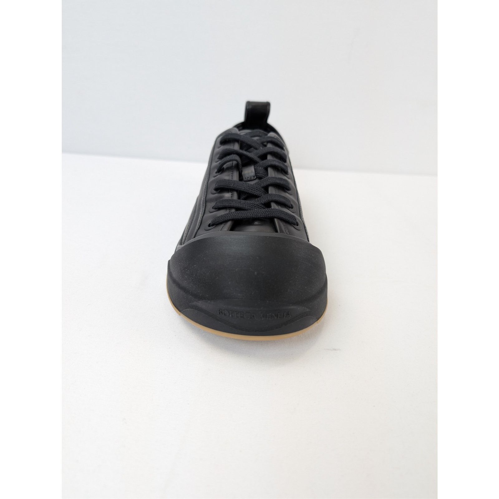 Bottega Veneta o1rshd1 City Calfskin Vulcan Sneakers in Black Size US 12 / EU 45 - 13 Thumbnail