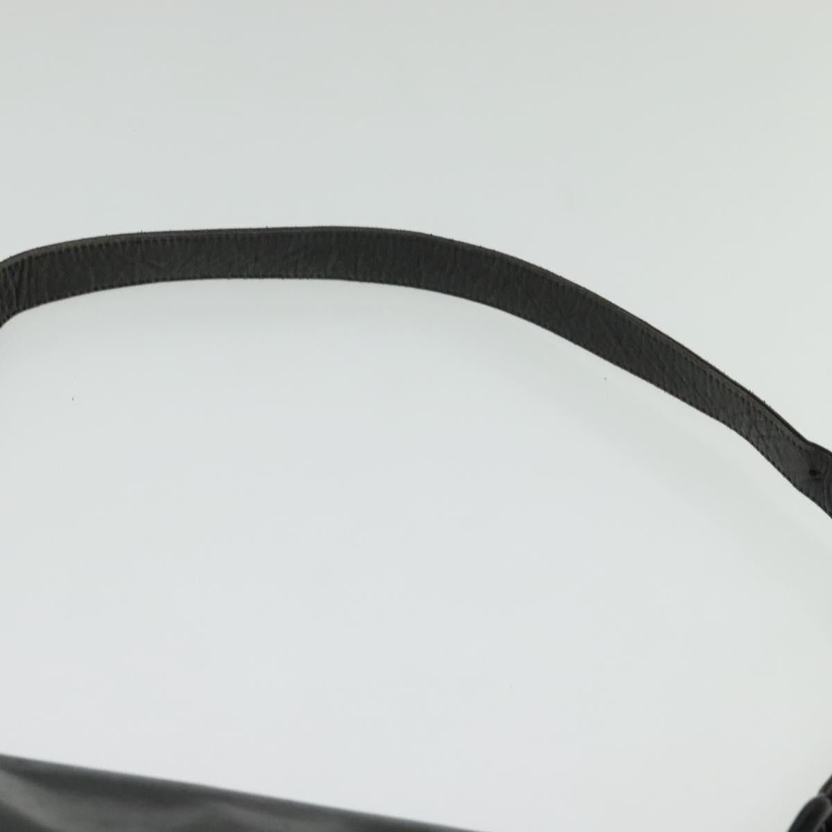 Prada PRADA Shoulder Bag Leather Black Silver Size ONE SIZE - 8 Thumbnail