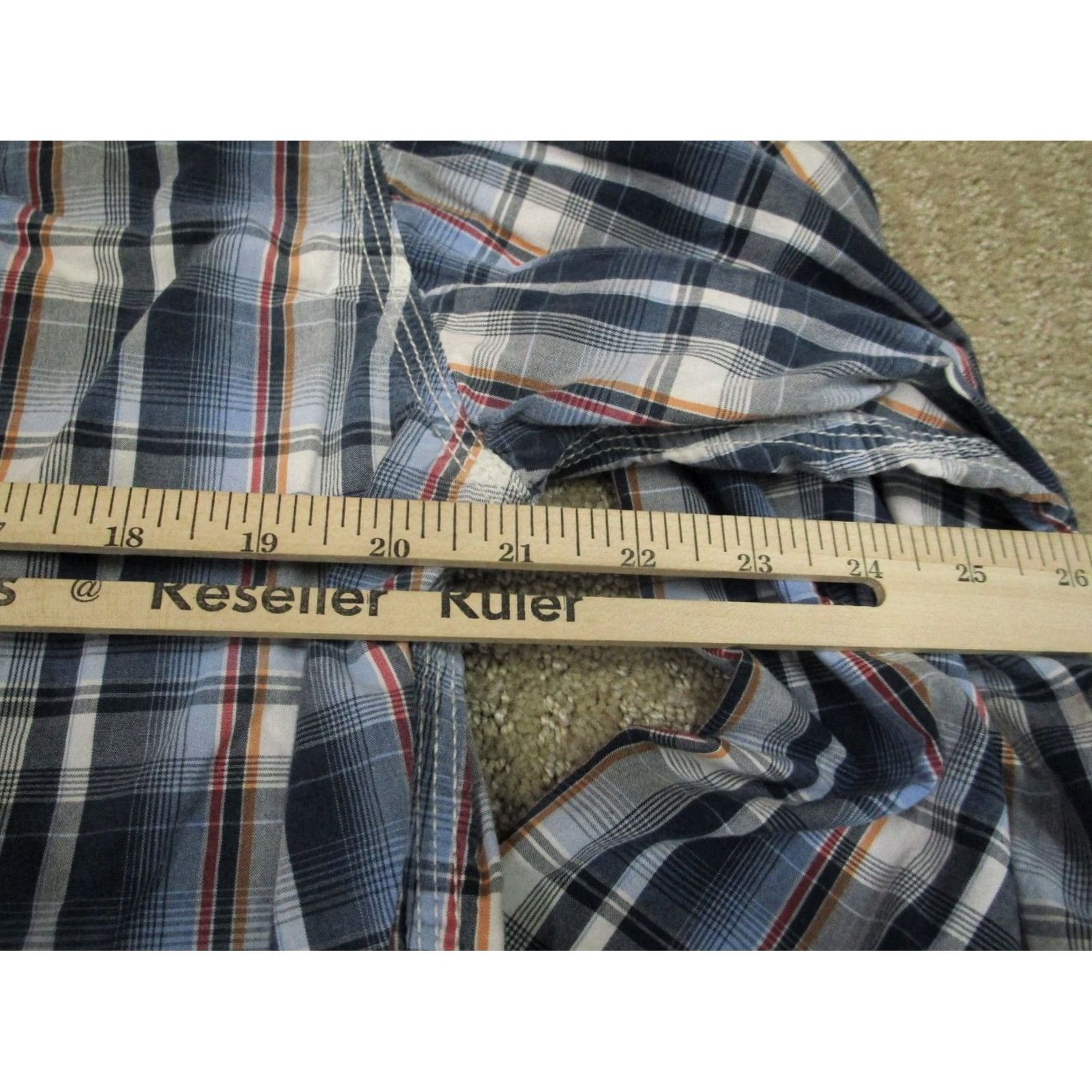 Wrangler Wrangler 20X Shirt Men Large Blue Plaid Pearl Snap Western Long Sleeve Button-Up Size US L / EU 52-54 / 3 - 5 Thumbnail