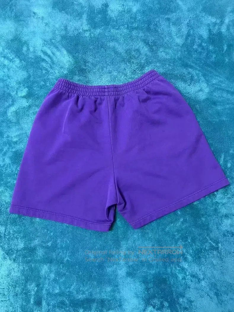 Balenciaga Balenciaga size M Embroidered Single-Ring Cotton Shorts, P Size US 27 - 2 Thumbnail