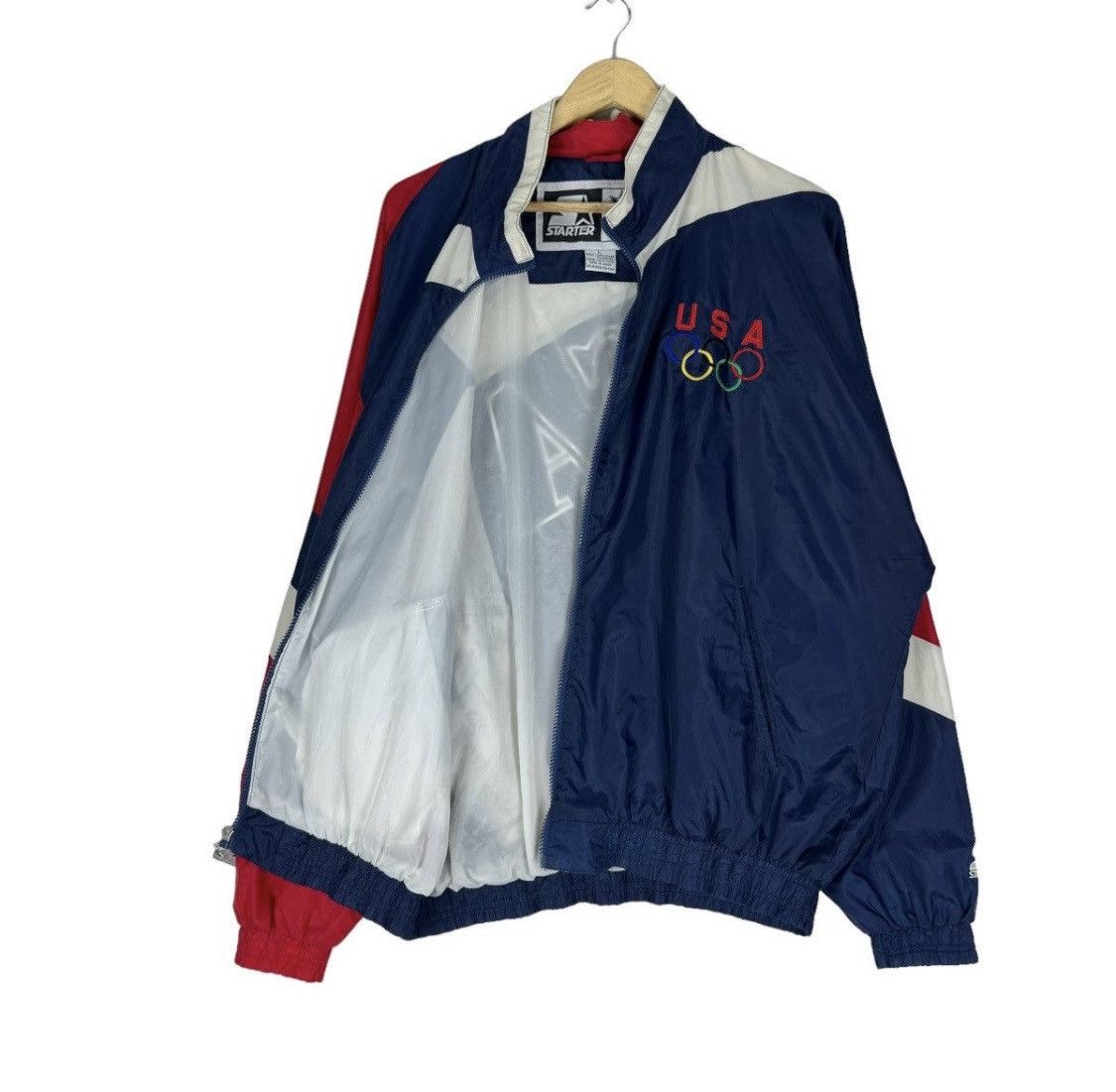 Starter × USA Olympics × Vintage Starter USA Olympics jacket Size US L / EU 52-54 / 3 - 6 Thumbnail